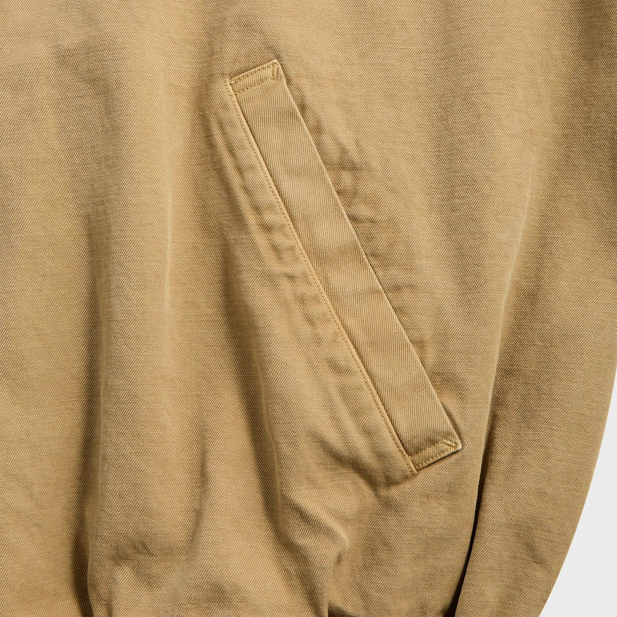 Breathability Auralee Product Dyed Finx Garbadine Swing Top - Dyed Beige