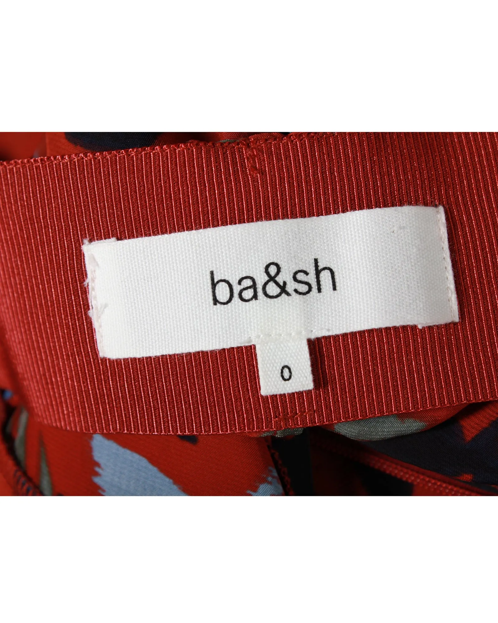 Ba&sh Jupe mi-longue Christo en viscose imprimée fleurie