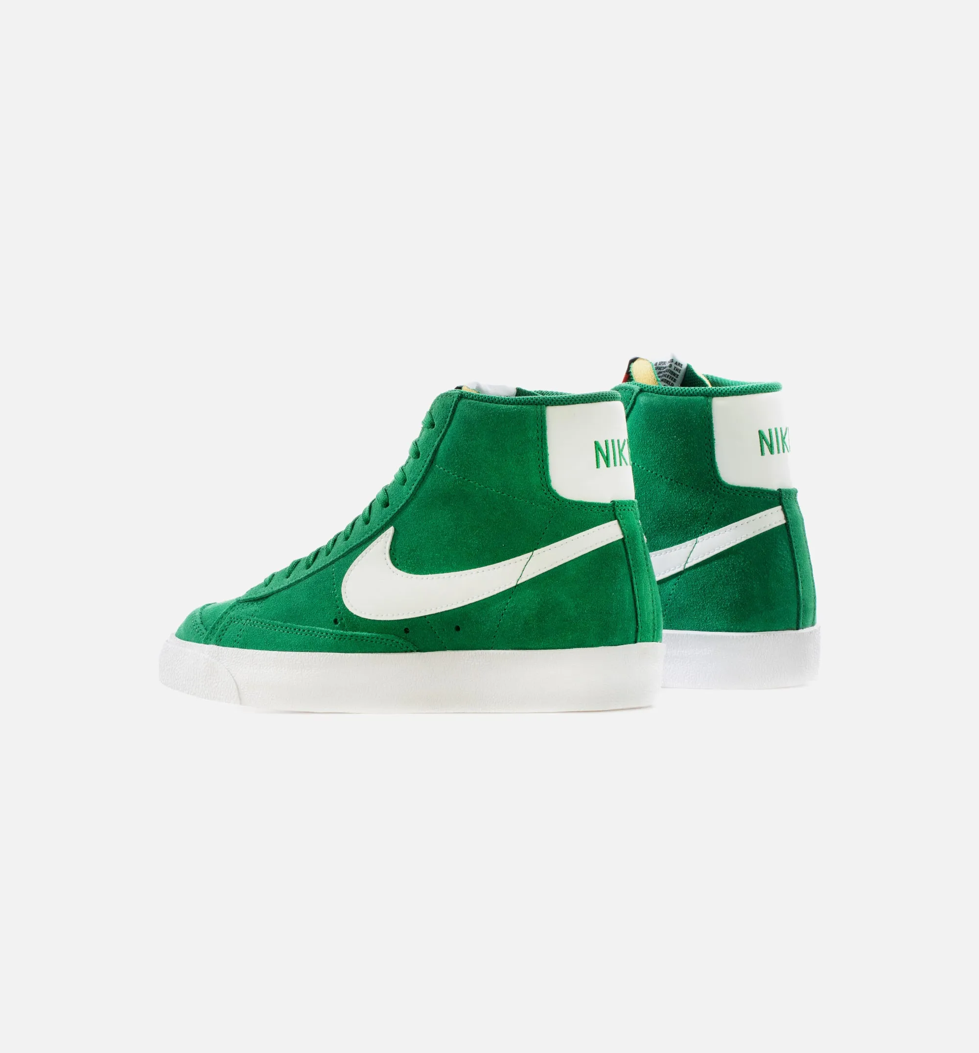 Blazer Mid '77 Suede Mens Lifestyle Shoe - Pine Green/White Damaged Sports Performance