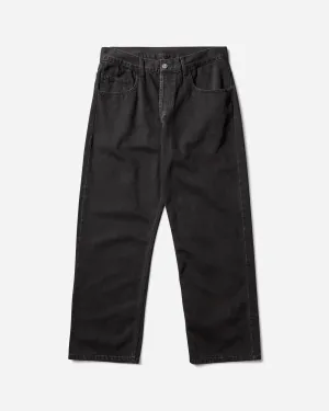 Bagi Jeans Black Comfortable Margin Gemstone Shape