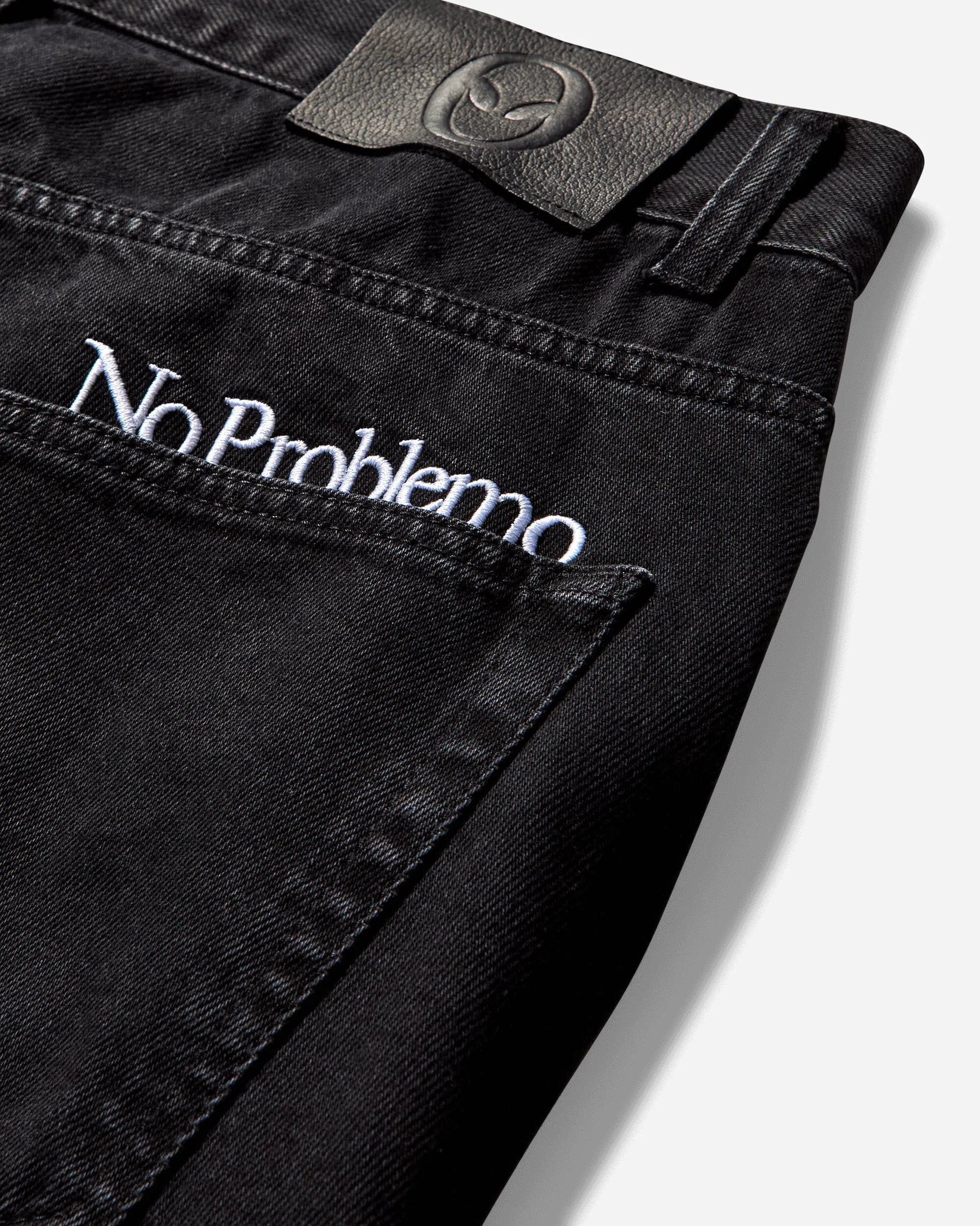 Button Through Bagi Jeans Black
