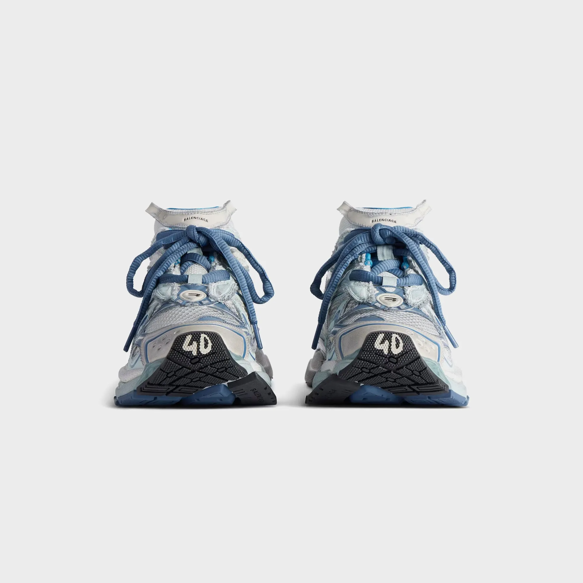 Balenciaga Runner 2 - White / Blue Mix / Beige Discreet Comfortable Visit