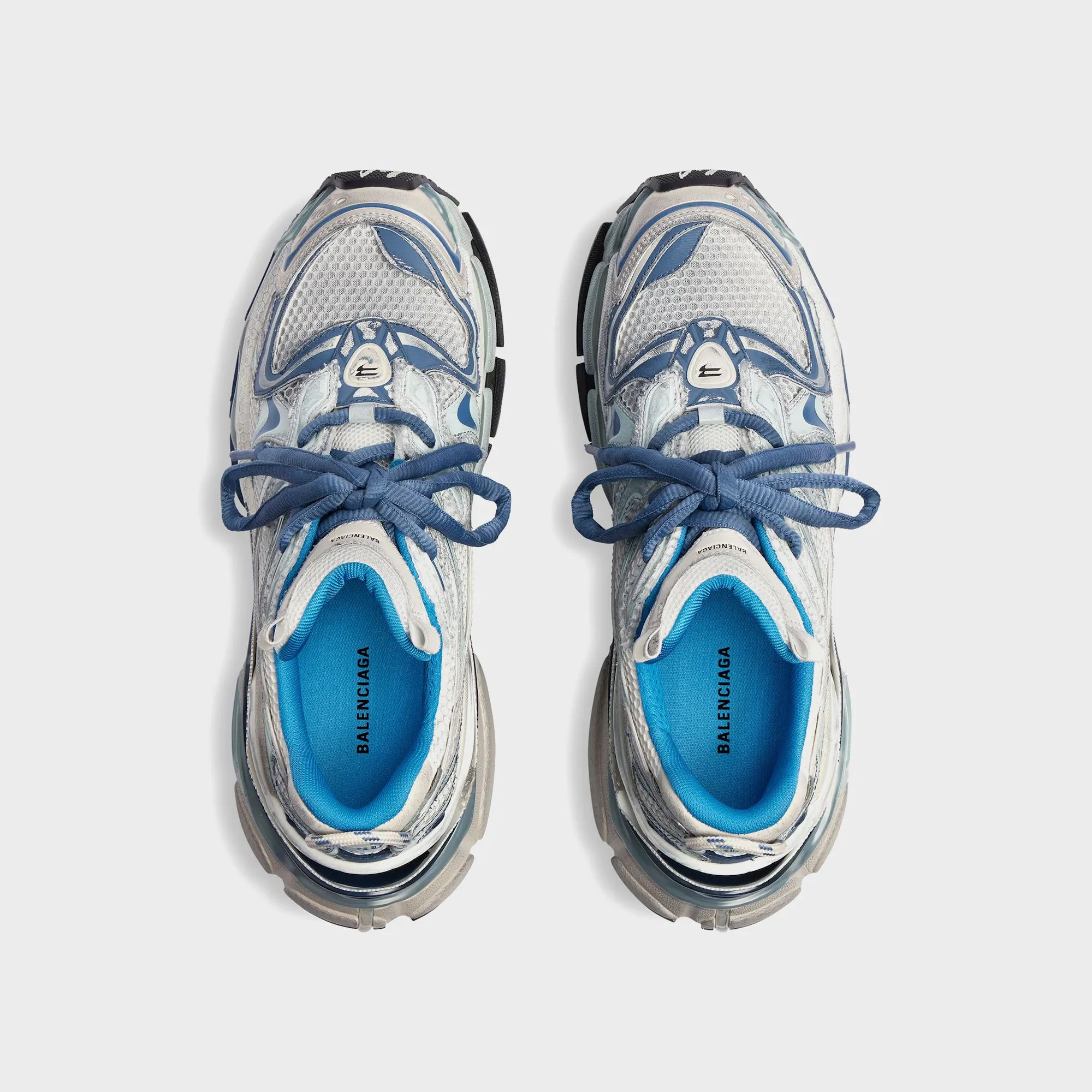 Break Boundaries Balenciaga Runner 2 - White / Blue Mix / Beige