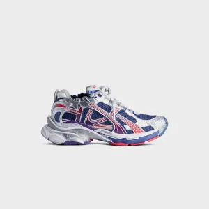 Balenciaga Runner Gradient - Navy / Red / Grey Thick Slippers Microfiber Sockliner