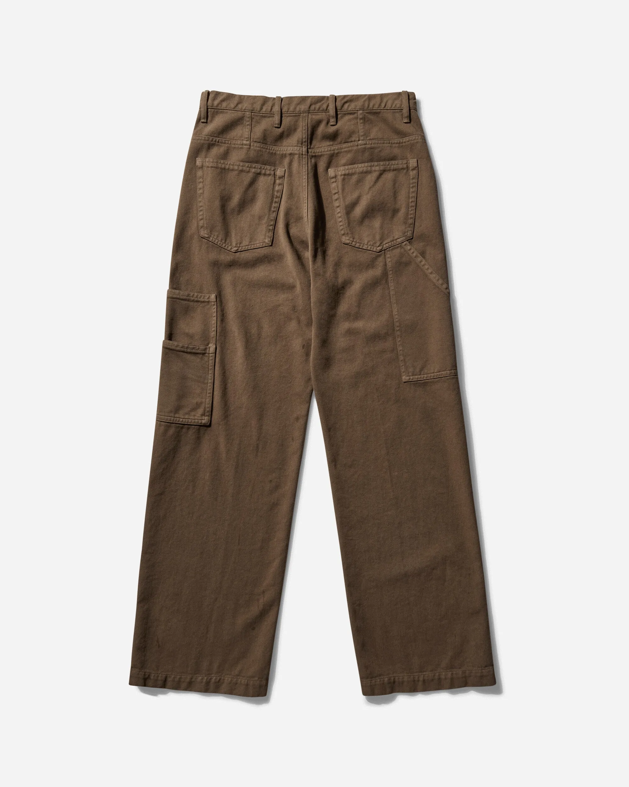 Men'S Garment Dyed Pants Taupe Feather Light Comfortable Arm Opening
