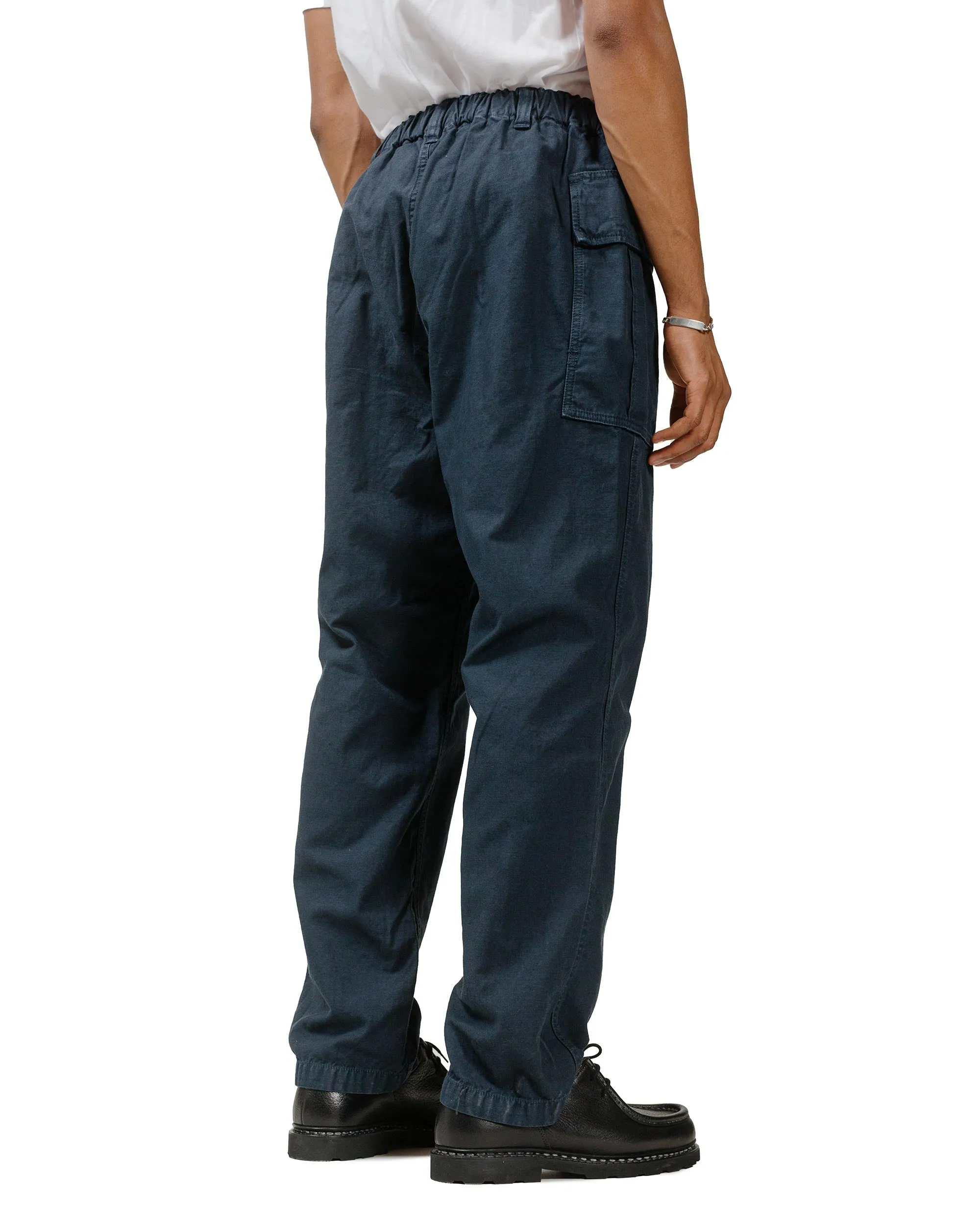 Comfortable Camping Gear Sage De Cret Cotton/Linen Back Satin Pegtop Military Pants Navy