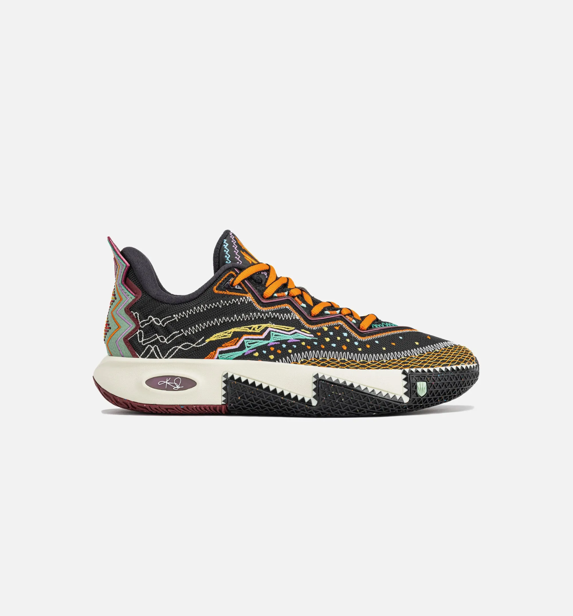 Kai 2 Solar Return Mens Basketball Shoe - Black/Multi Comfortable Whip Wear-Resistant Upper