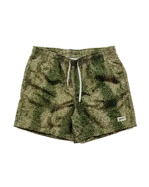 Bather Green Painted Moss Swim Trunk Comfortable Cooling Socks
