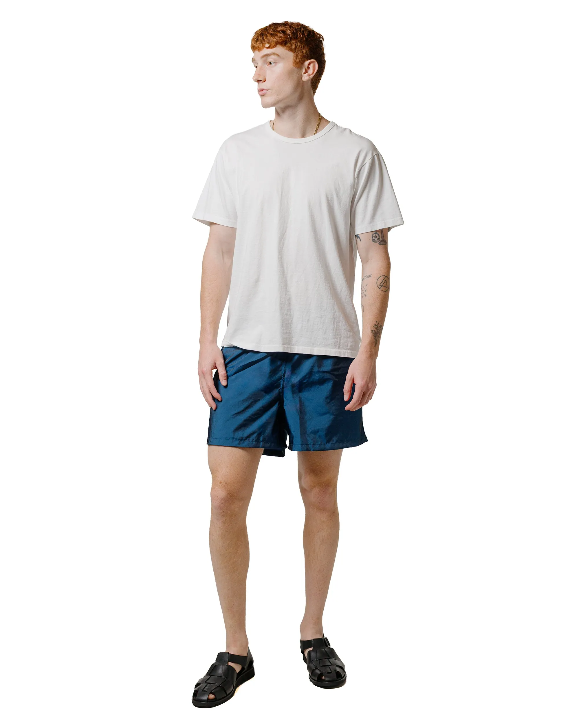 Bather Iridescent Sapphire Modern Trunk Lightweight Socks Comfortable Formal Sophistication