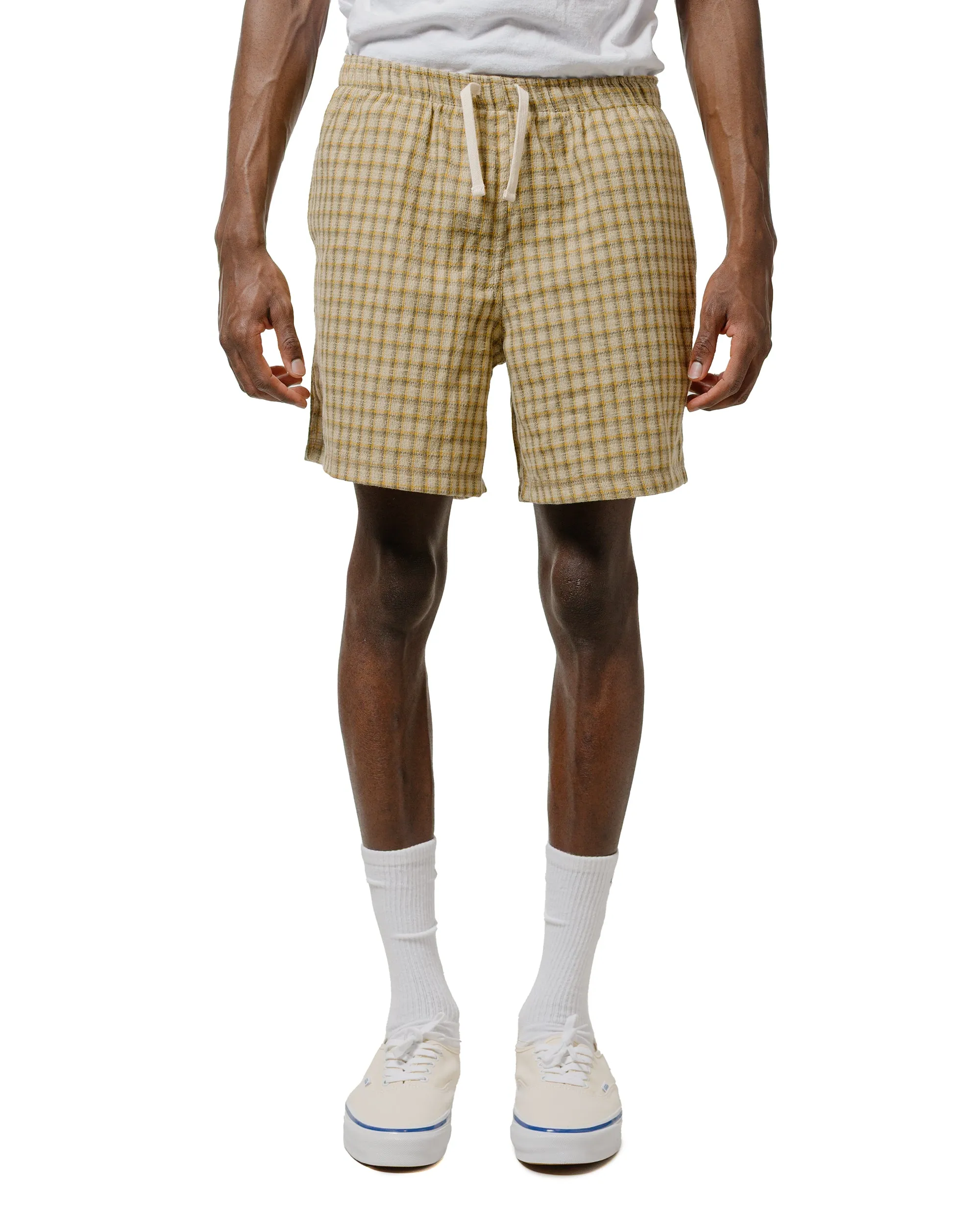 Appealing Look Faux Bather Sand Check Tour Short