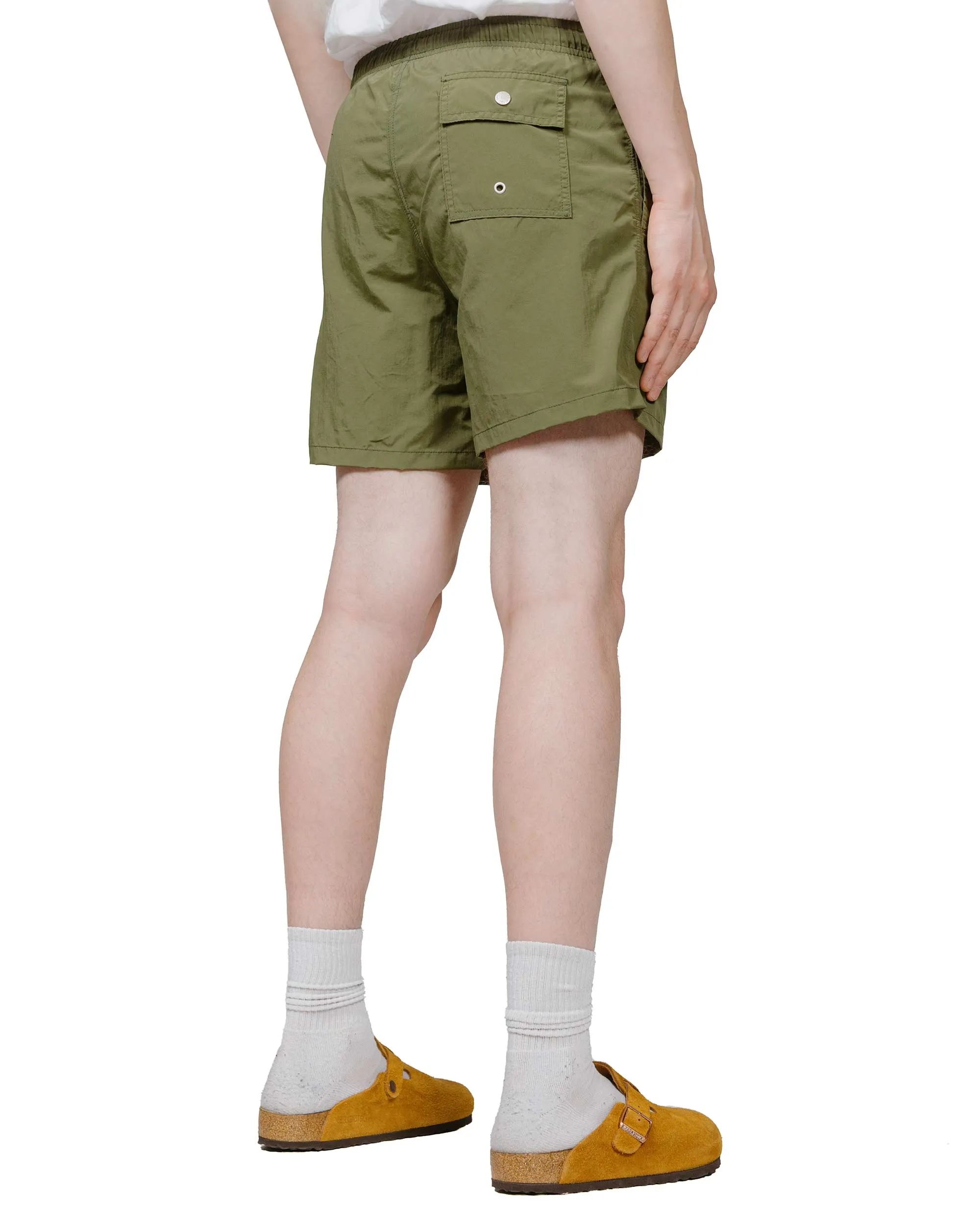 Bather Solid Olive Swim Trunk Comfortable EVA Blend Comfortable Elastic Stylish