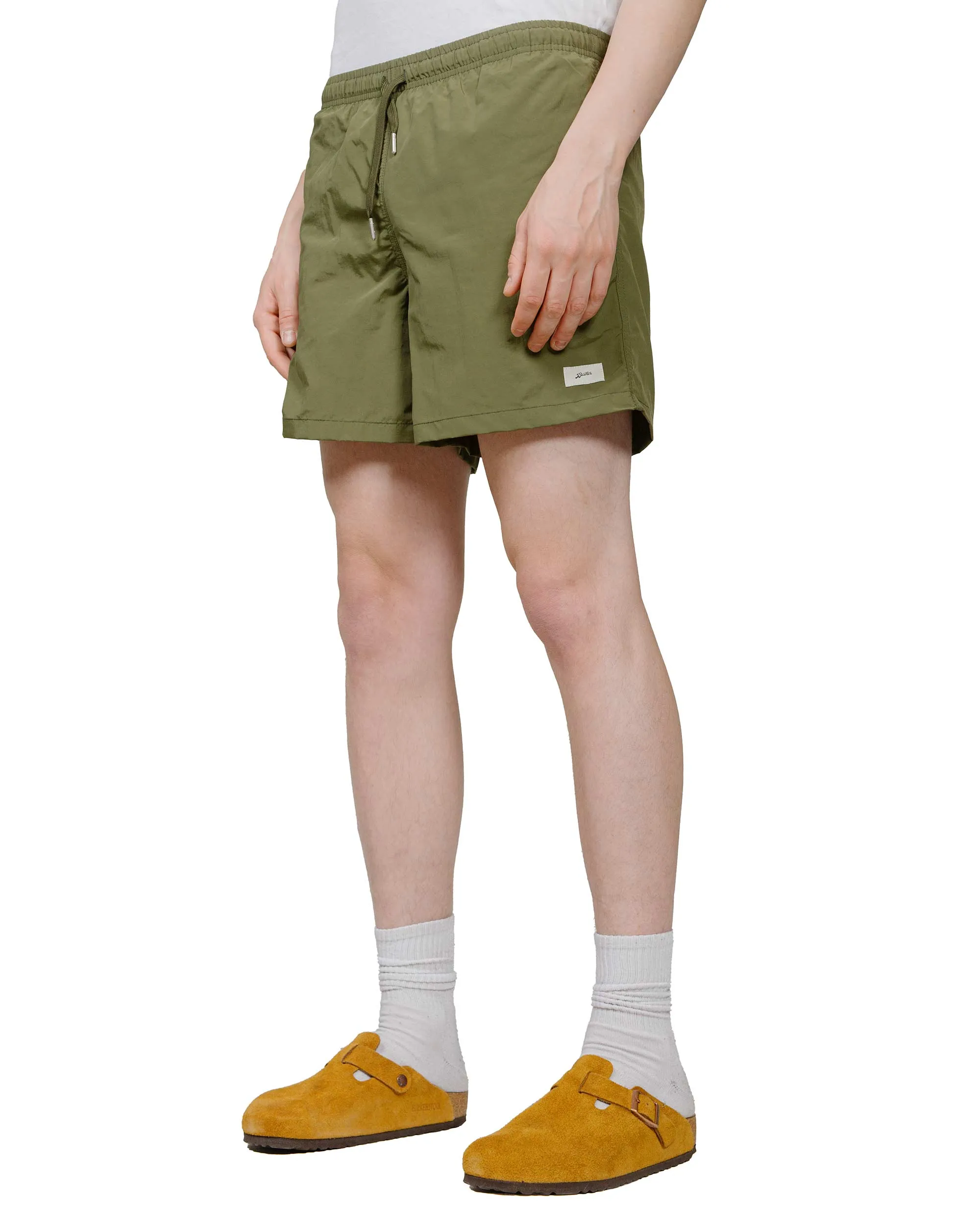 Bather Solid Olive Swim Trunk Comfortable Sashes