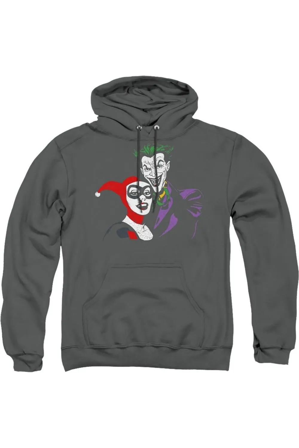 Pull-over à capuche adulte Batman Joker & Harley