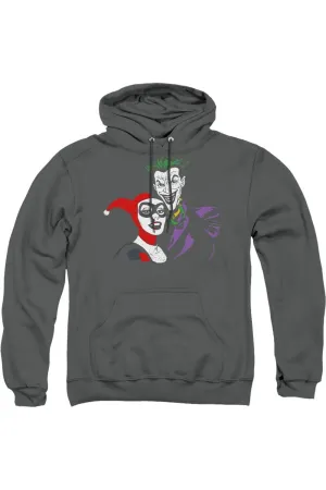 Pull-over à capuche adulte Batman Joker & Harley
