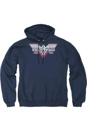 Pull-over à capuche adulte Batman V Superman avec logo Thunder