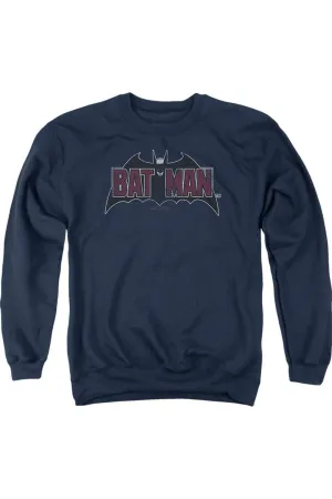 Sweat à capuche pour adulte Batman Vintage avec logo de chauve-souris sur fond marine