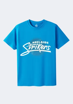 Sustainable Strap Anti-Fade Finish Bbl Adelaide Strikers Adults Logo Tee