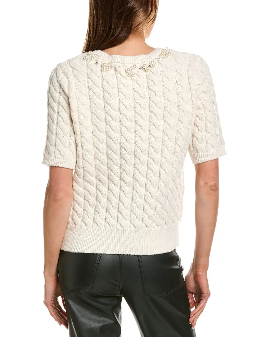 Cardigan en maille cable BCBGMAXAZRIA