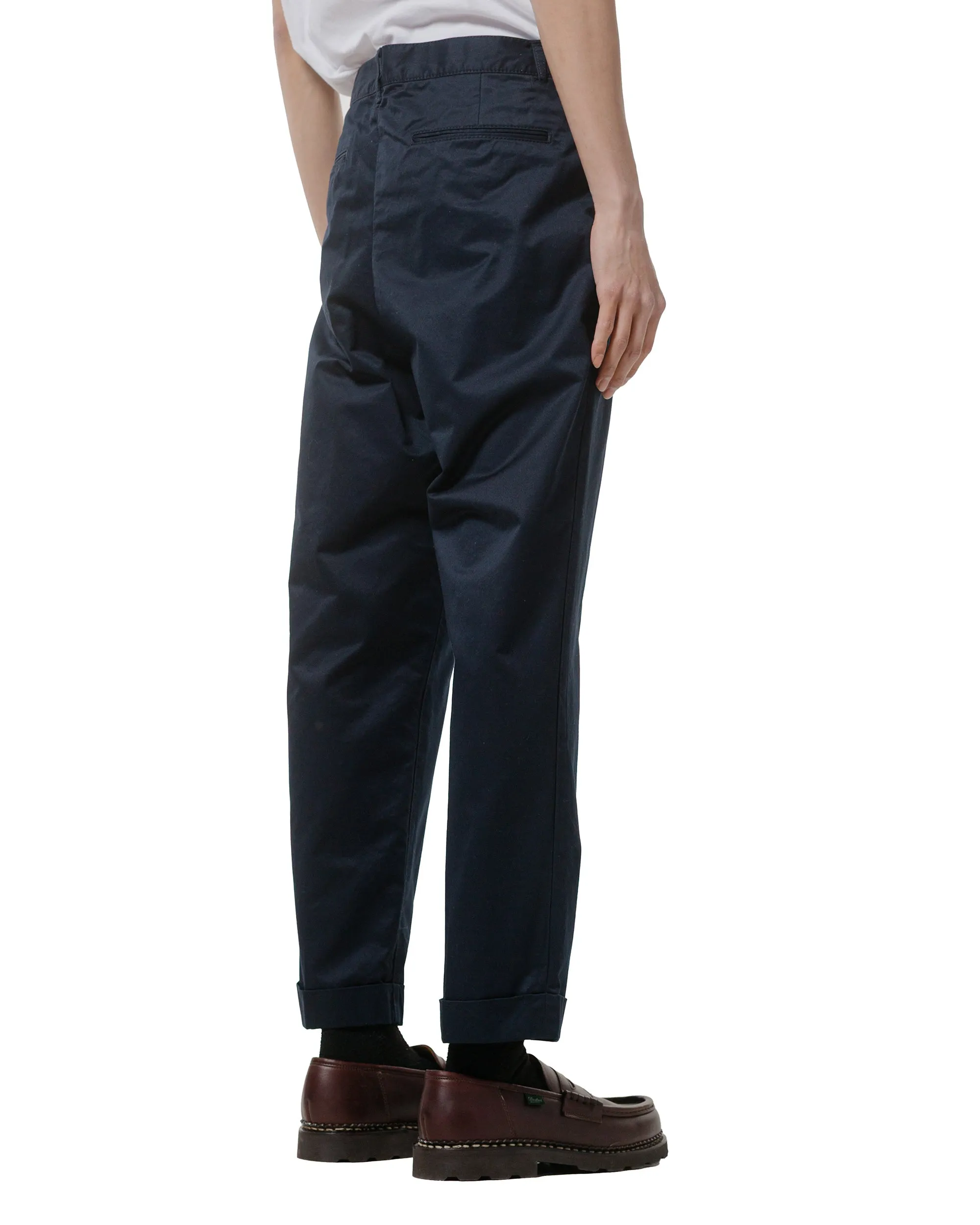 Beams Plus 1Pleat 80/3 Twill Navy Flannel Lining Martial Arts Wear Design