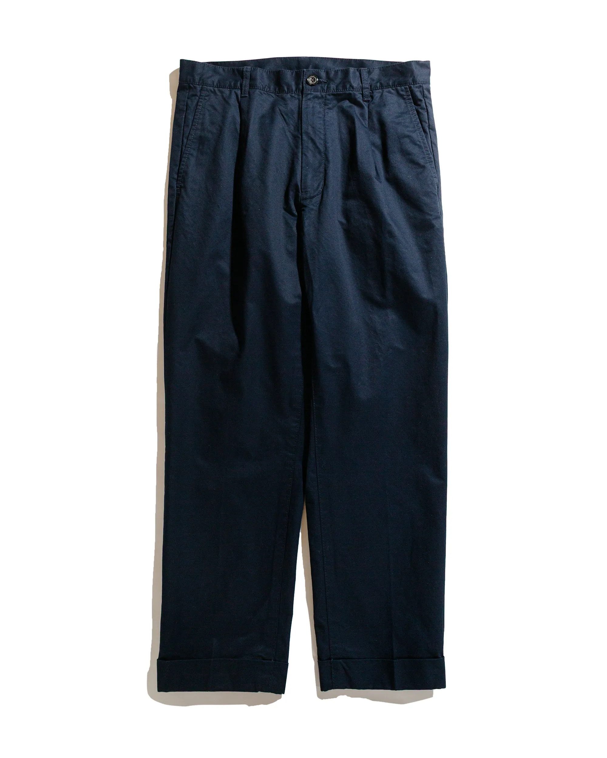 Anti-Fake Transparency Anti-Fake Market Expansion Beams Plus 1Pleat 80/3 Twill Navy