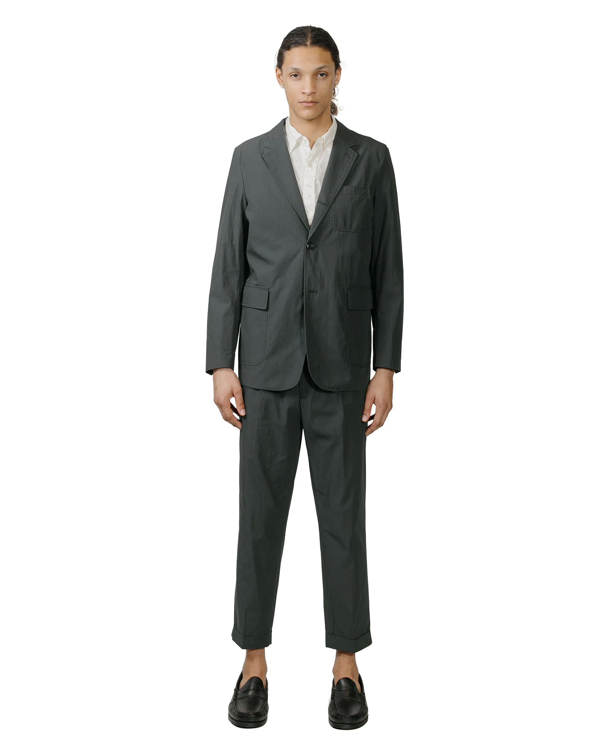 Beams Plus 1Pleat Travel Comfort Cloth Charcoal Grey Comfortable Mesh Worn Socks Advanced Technology