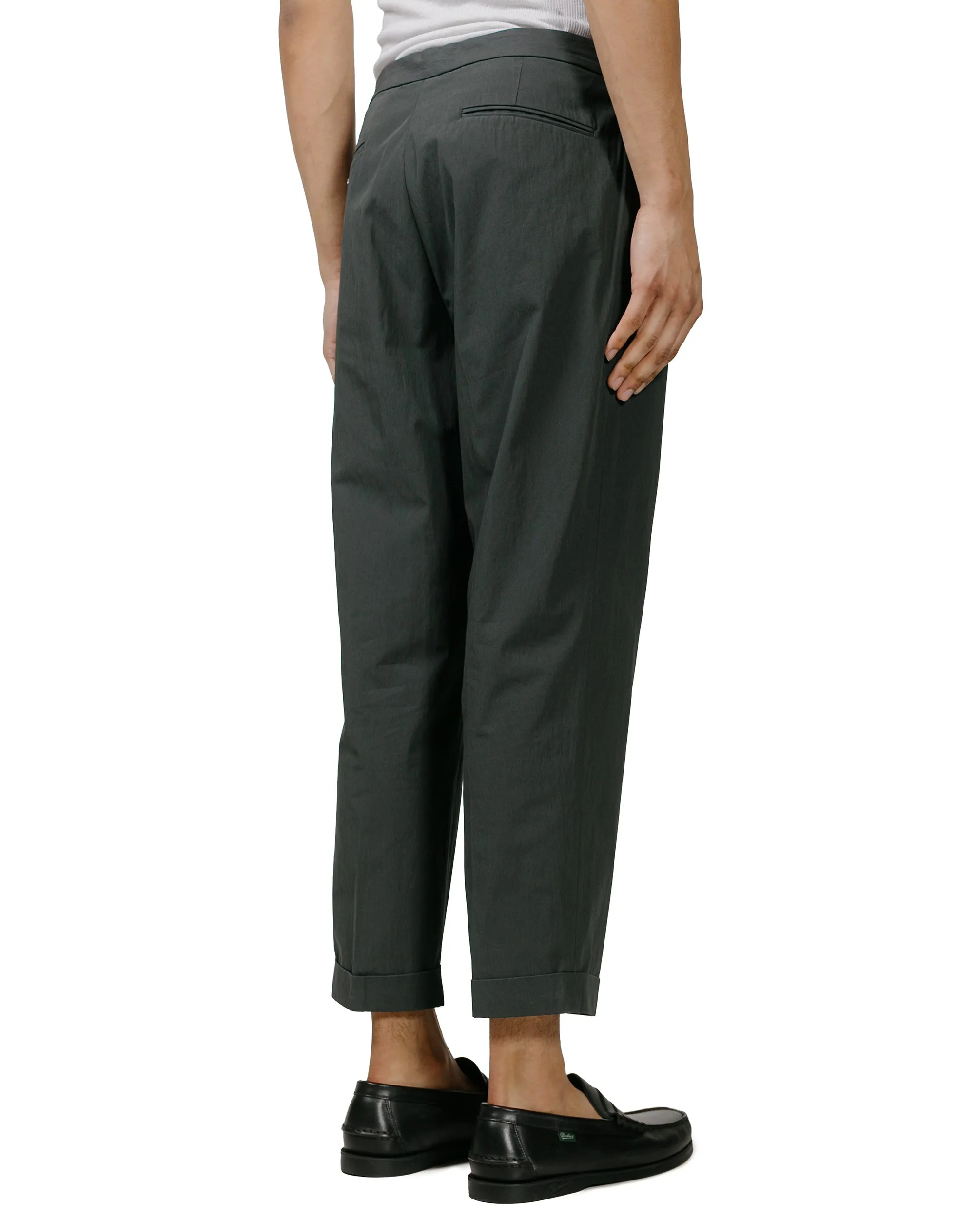 Beams Plus 1Pleat Travel Comfort Cloth Charcoal Grey Comfortable Hornet