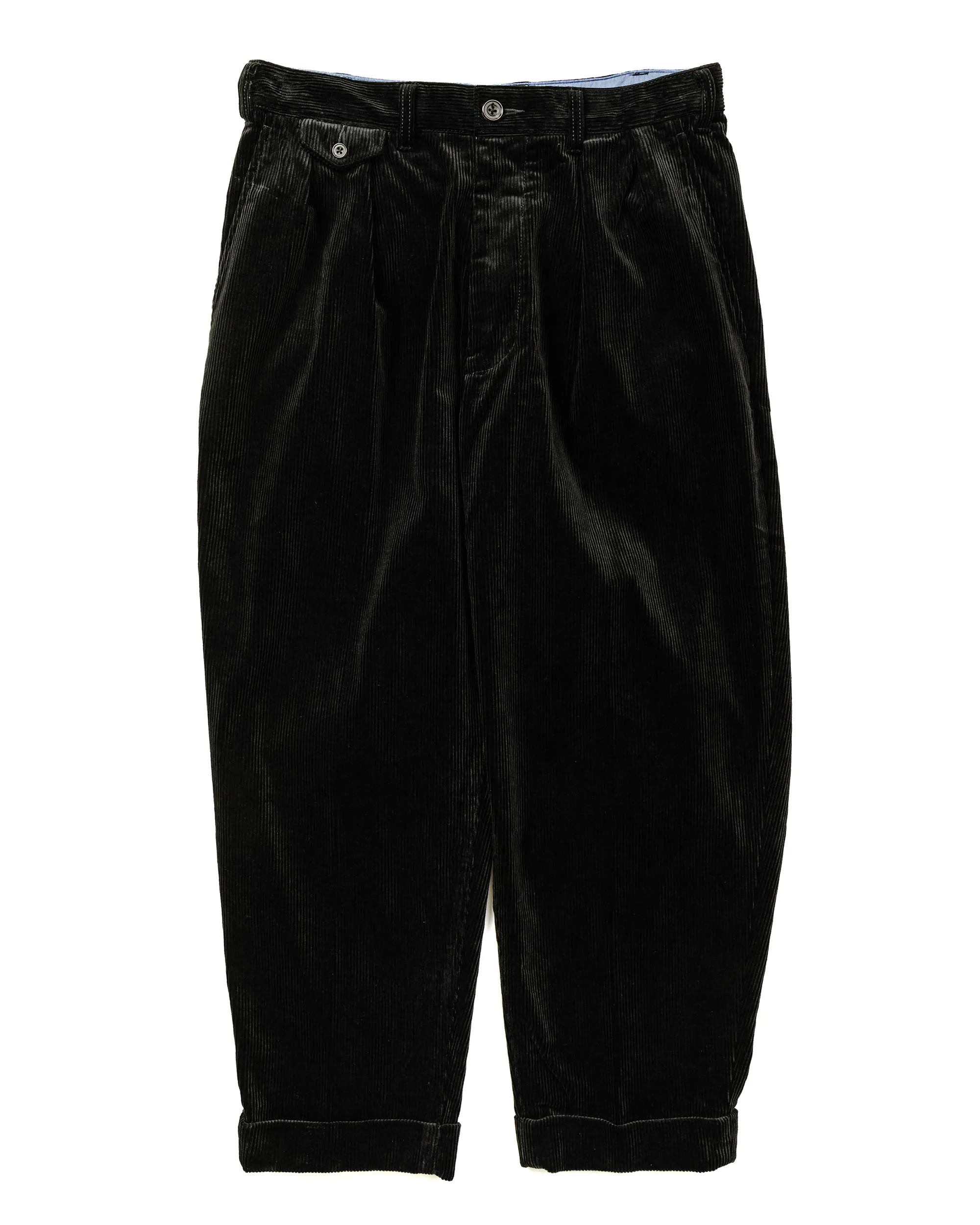 Beams Plus 2Pleats Corduroy Charcoal Grey Comfortable Conceptual Anti-Fake Coupon
