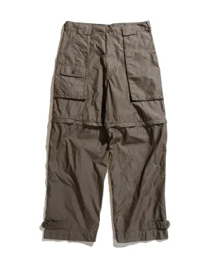 Beams Plus Bush Pants Ii Co/Ny Garment Dye Charcoal Year-Round Wear Soft - Touch