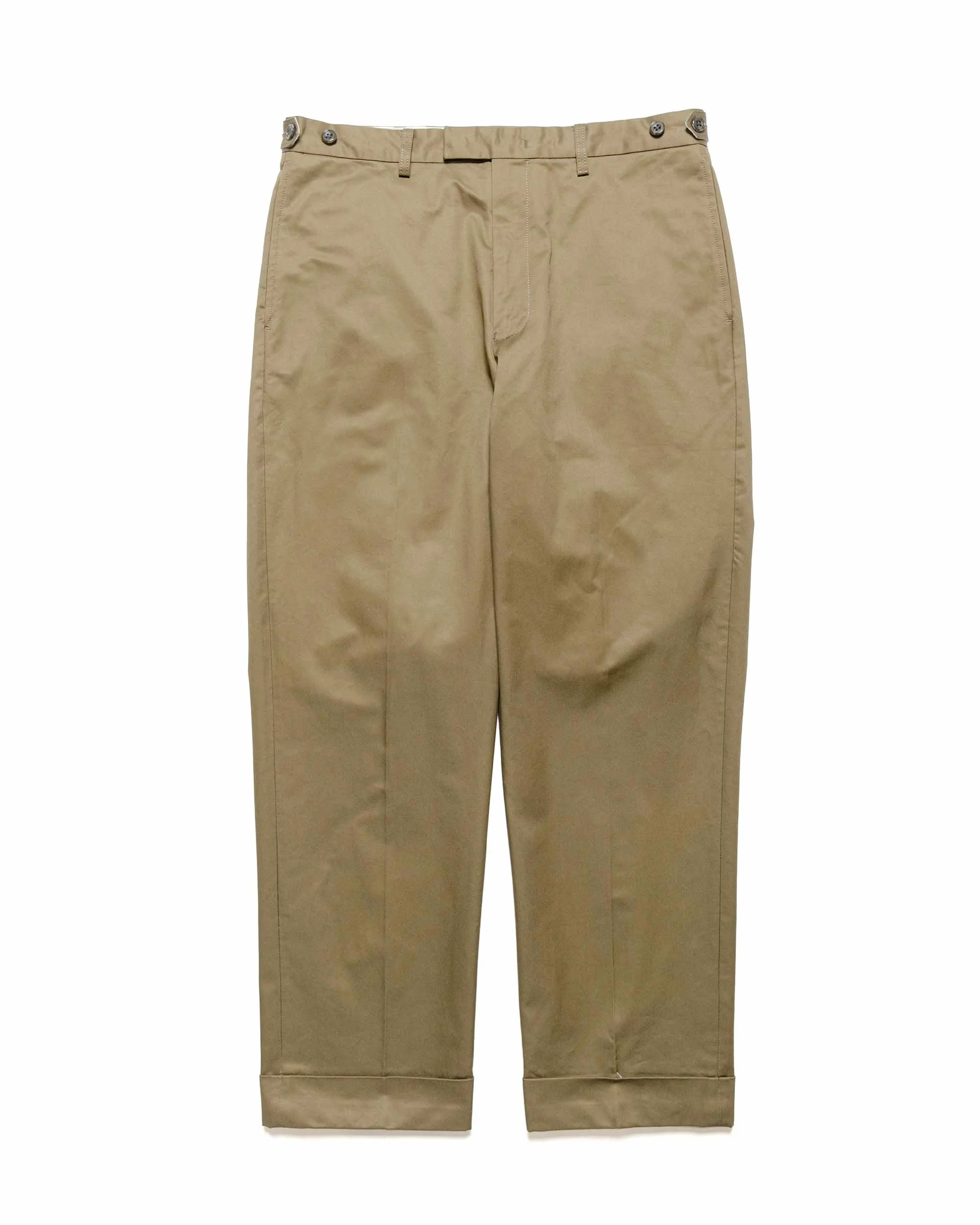 Comfortable Comforter Beams Plus Ivy Trousers Ankle-Cut 80/3 Twill Olive