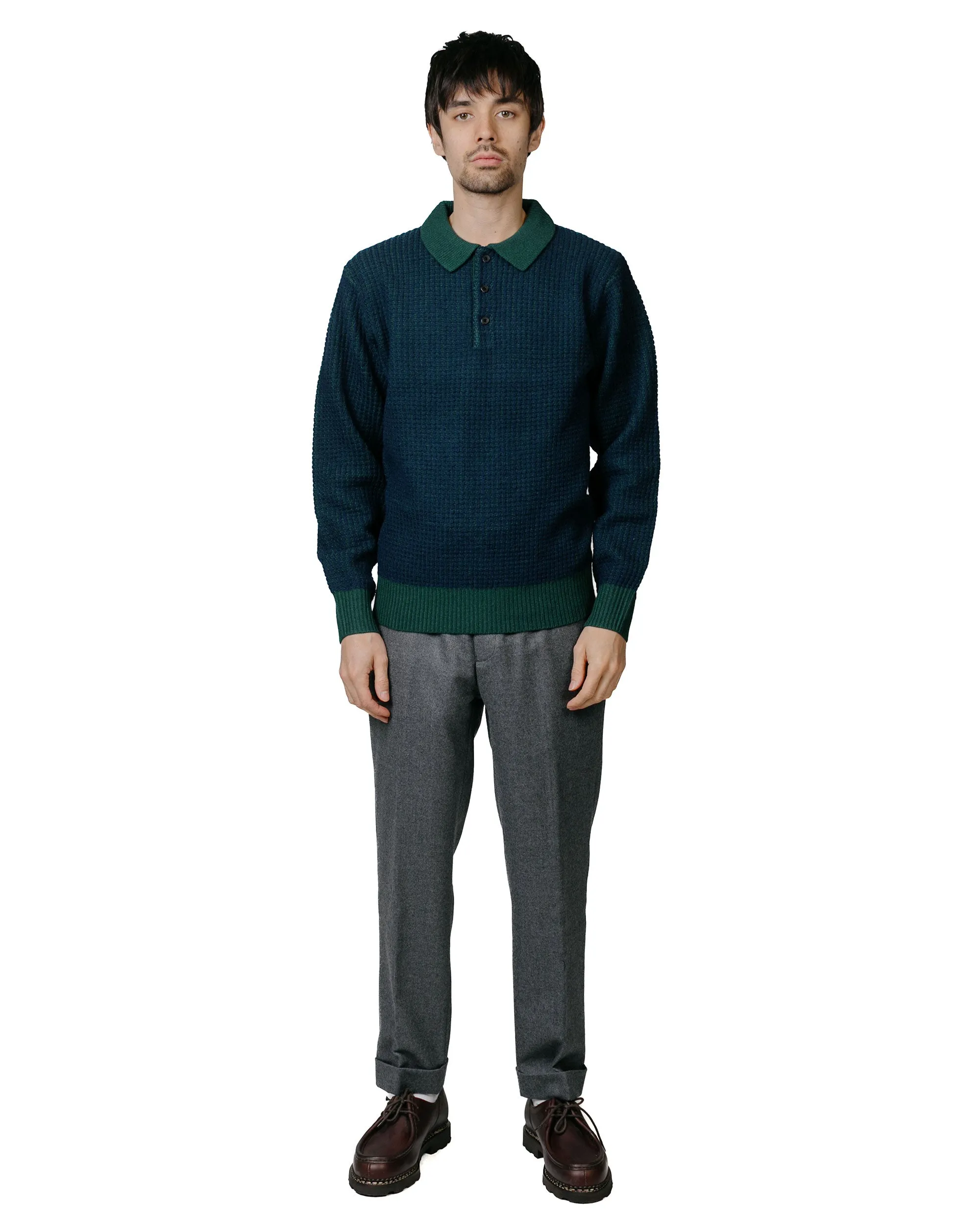 Pompoms Comfort - Insert Beams Plus Ivy Trousers Ankle-Cut Flannel Grey