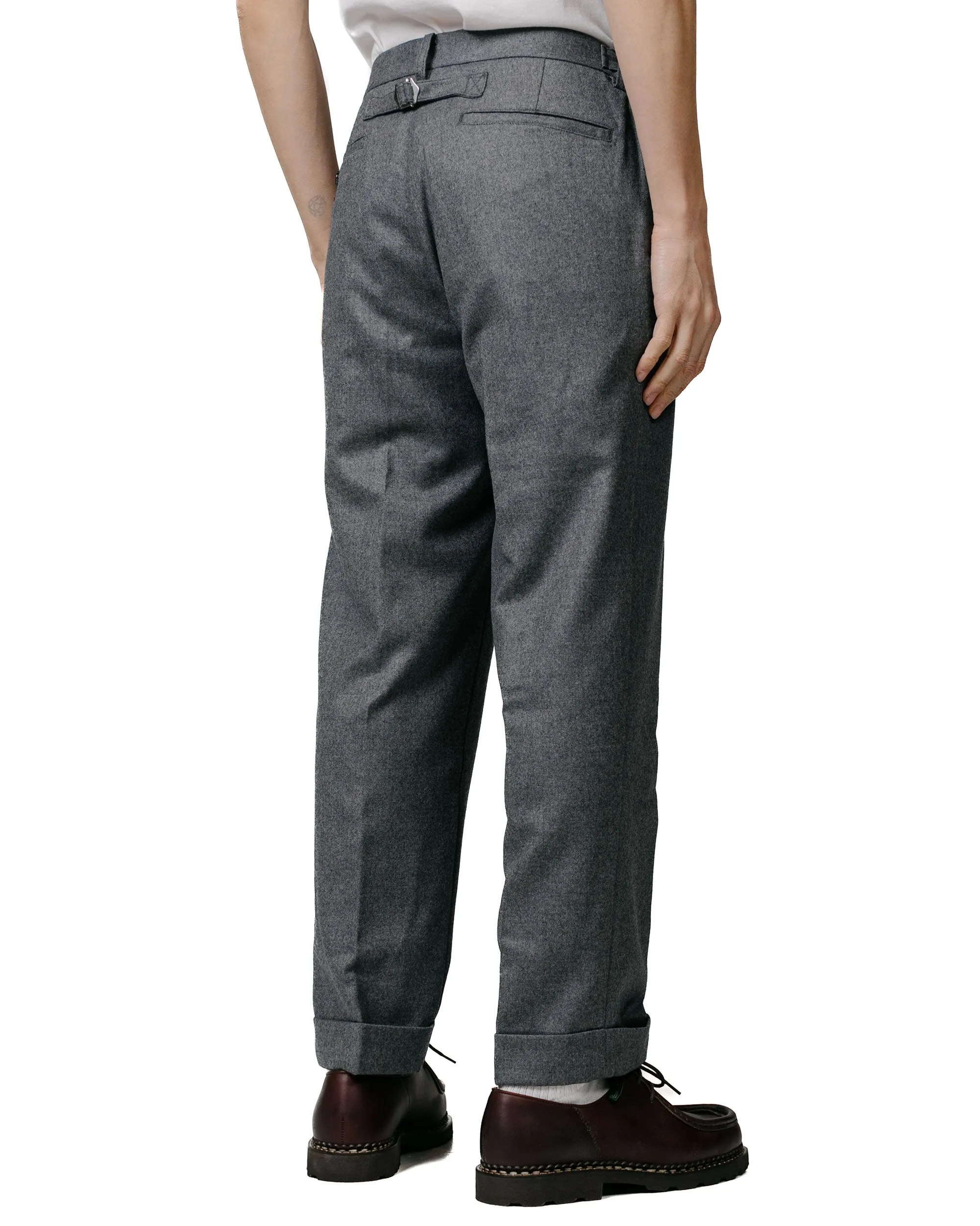 Easy To Operate Beams Plus Ivy Trousers Ankle-Cut Flannel Grey