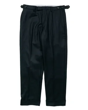 Military Jacket Country Beams Plus Ivy Trousers Ankle-Cut Flannel Navy