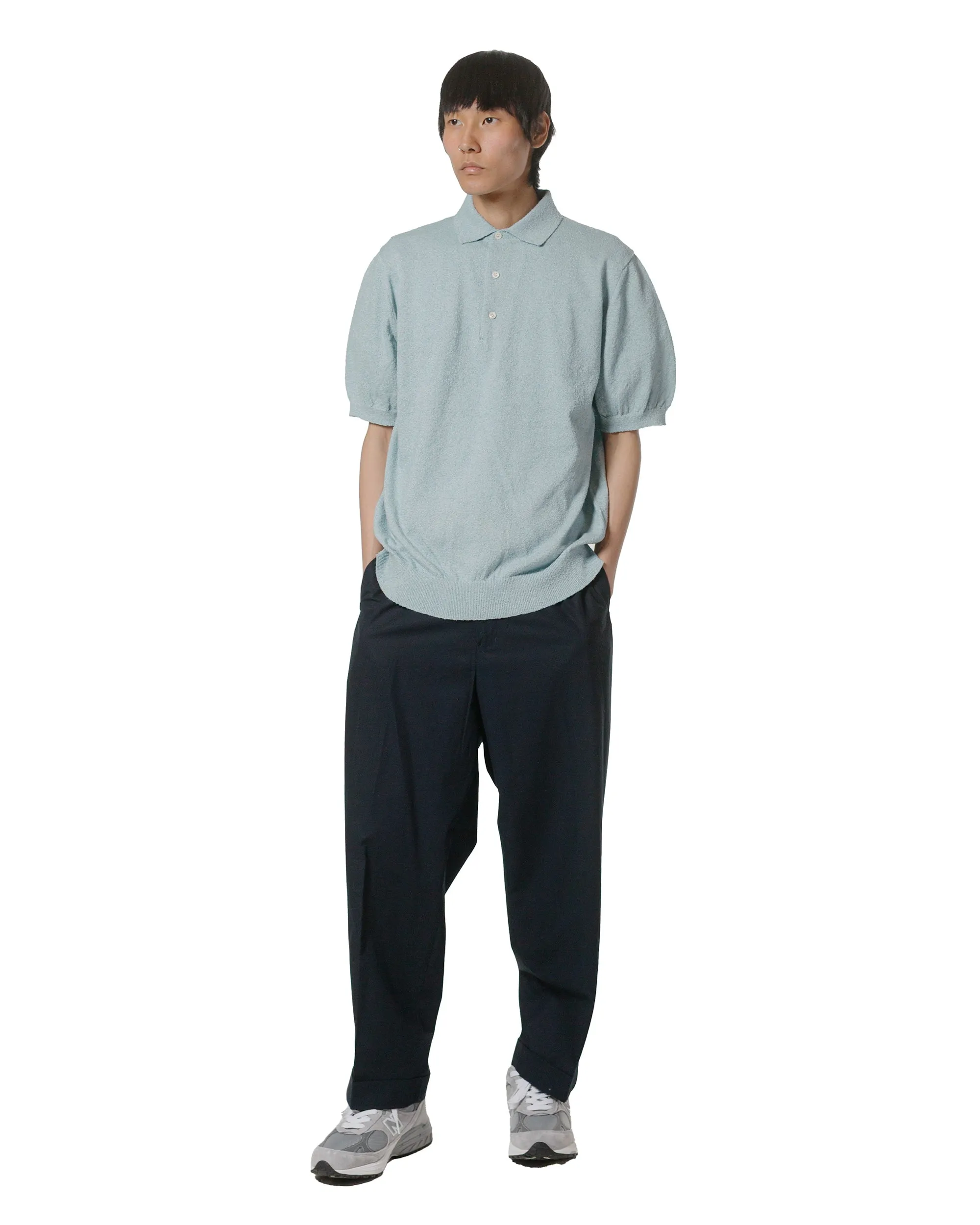 Culottes Beams Plus Ivy Trousers Wide High Density Cotton Navy