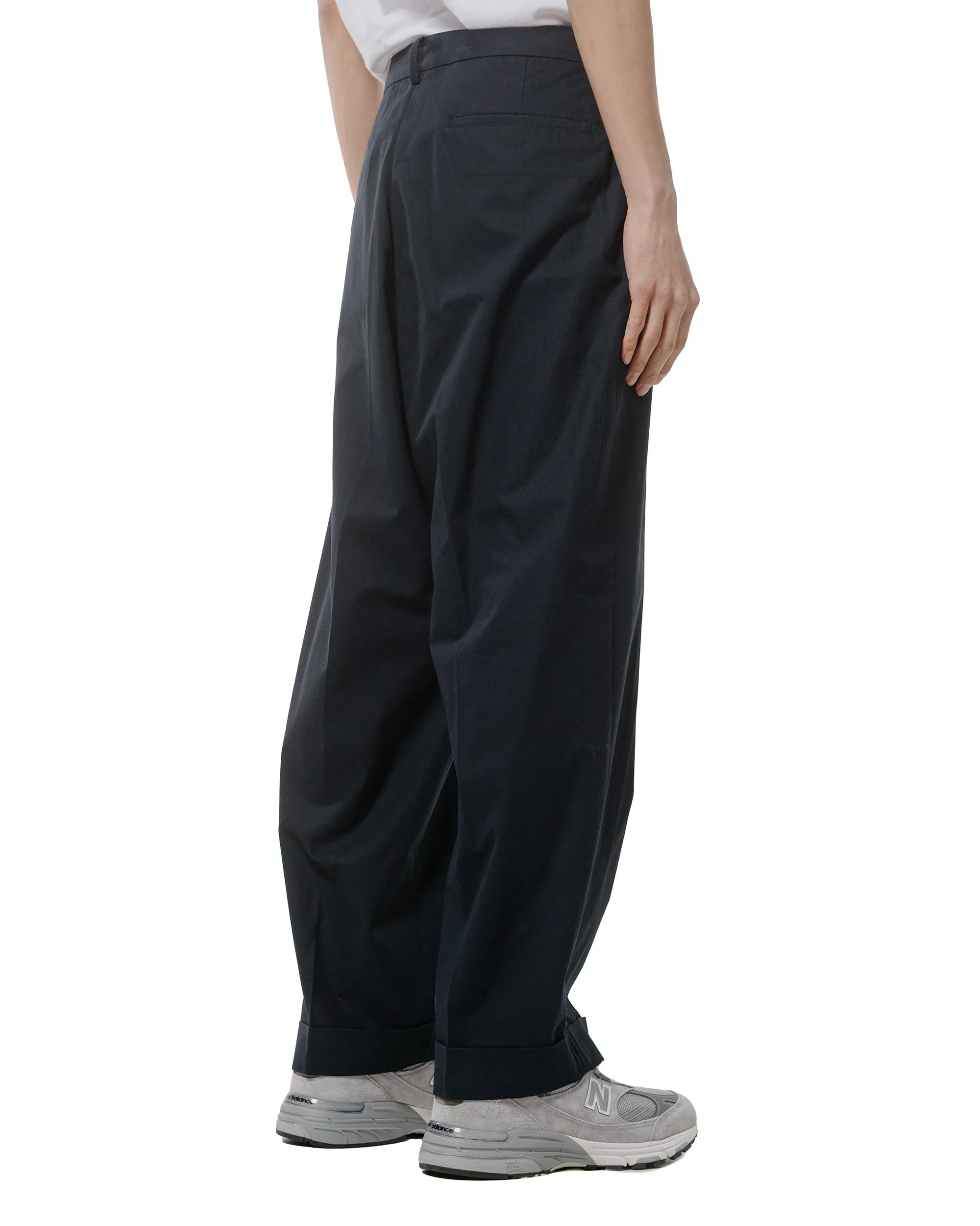 Beams Plus Ivy Trousers Wide High Density Cotton Navy Comfortable Ensemble Piece Religion