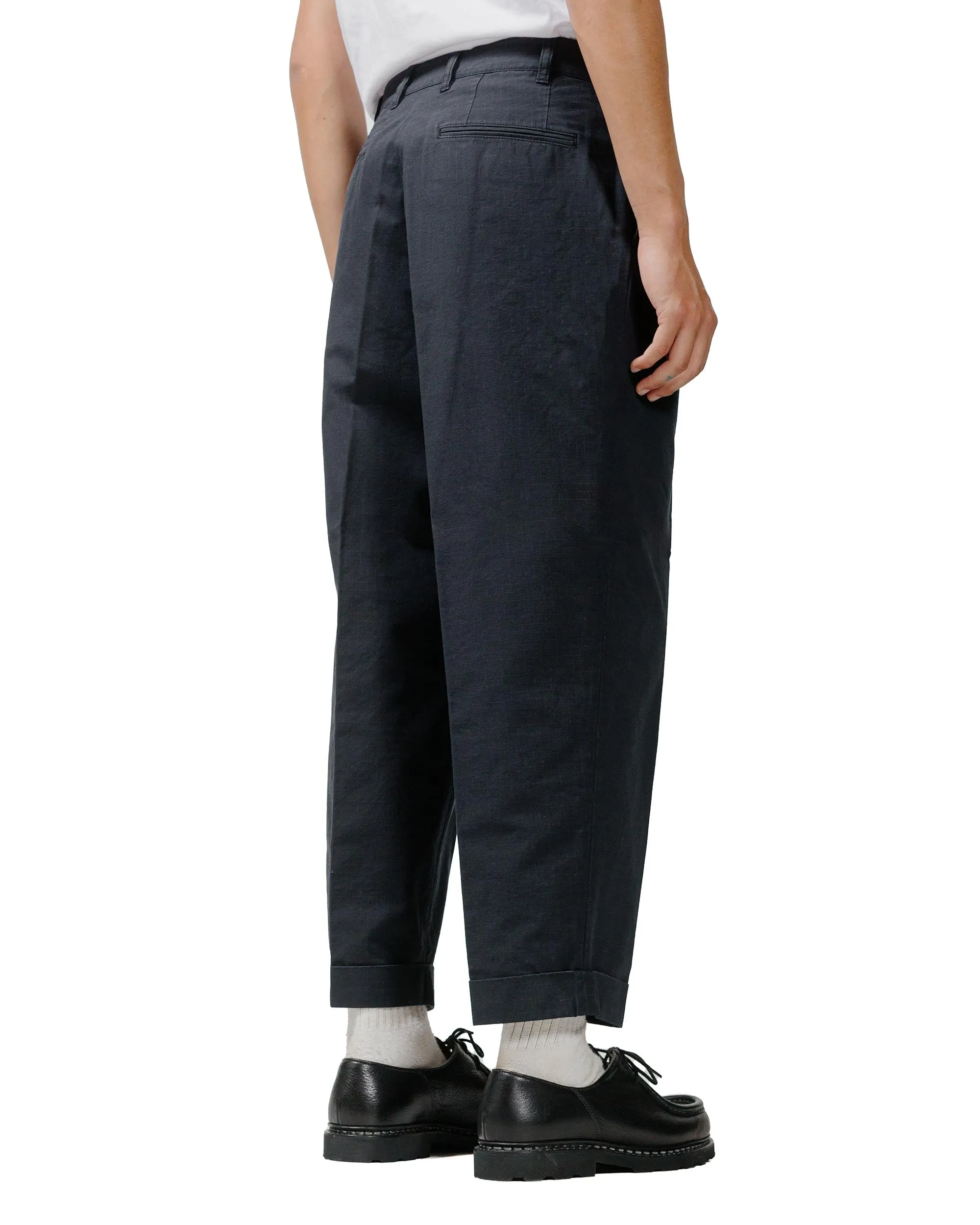 Comfortable Mussel Beams Plus Lost & Found 2Pleats Cotton Ripstop Black