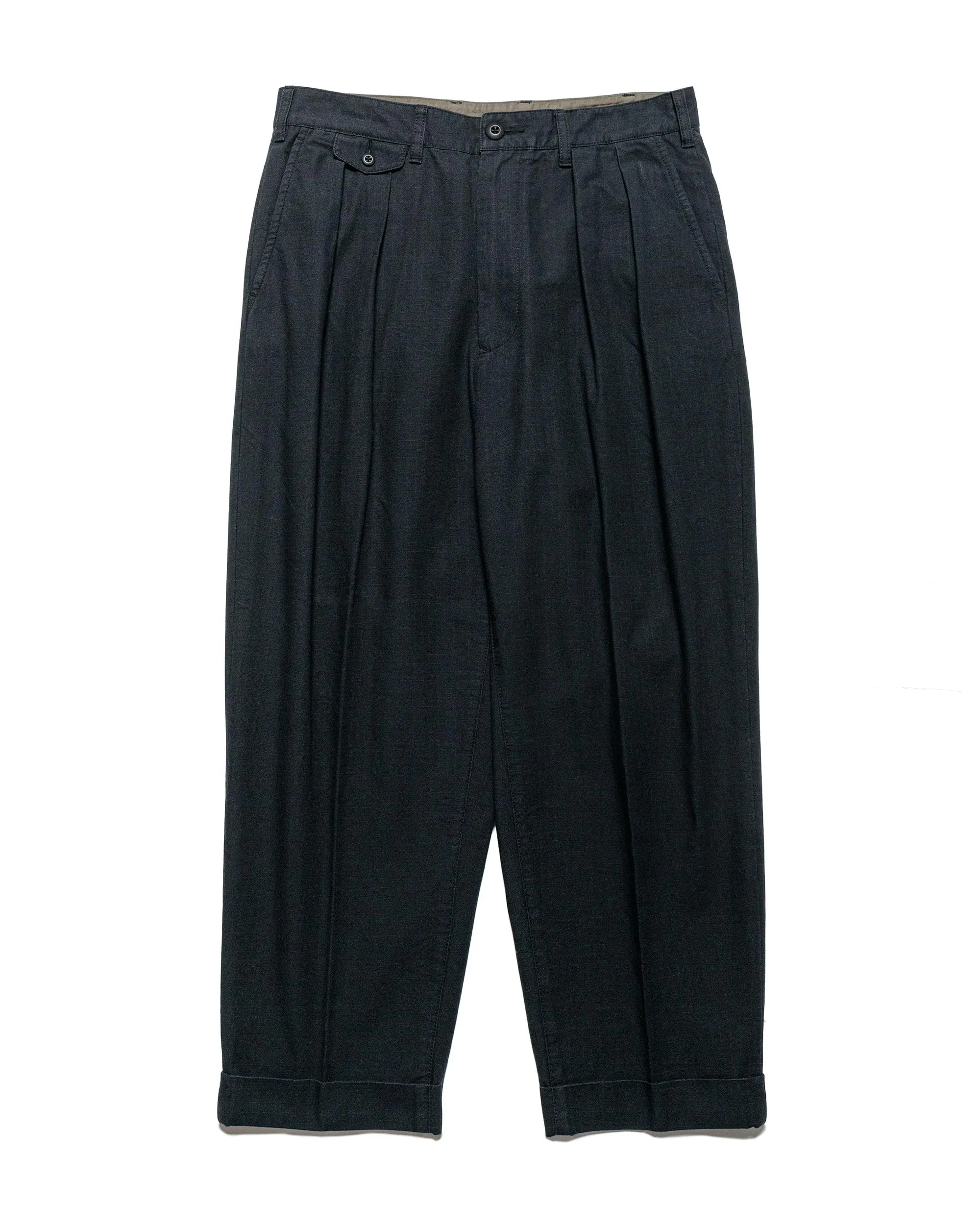High Performance Beams Plus Lost & Found 2Pleats Cotton Ripstop Black
