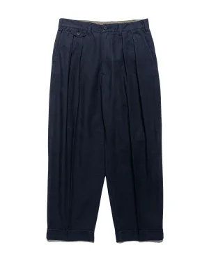 Beams Plus Lost & Found 2Pleats Cotton Ripstop Navy Anti-Fake Cost