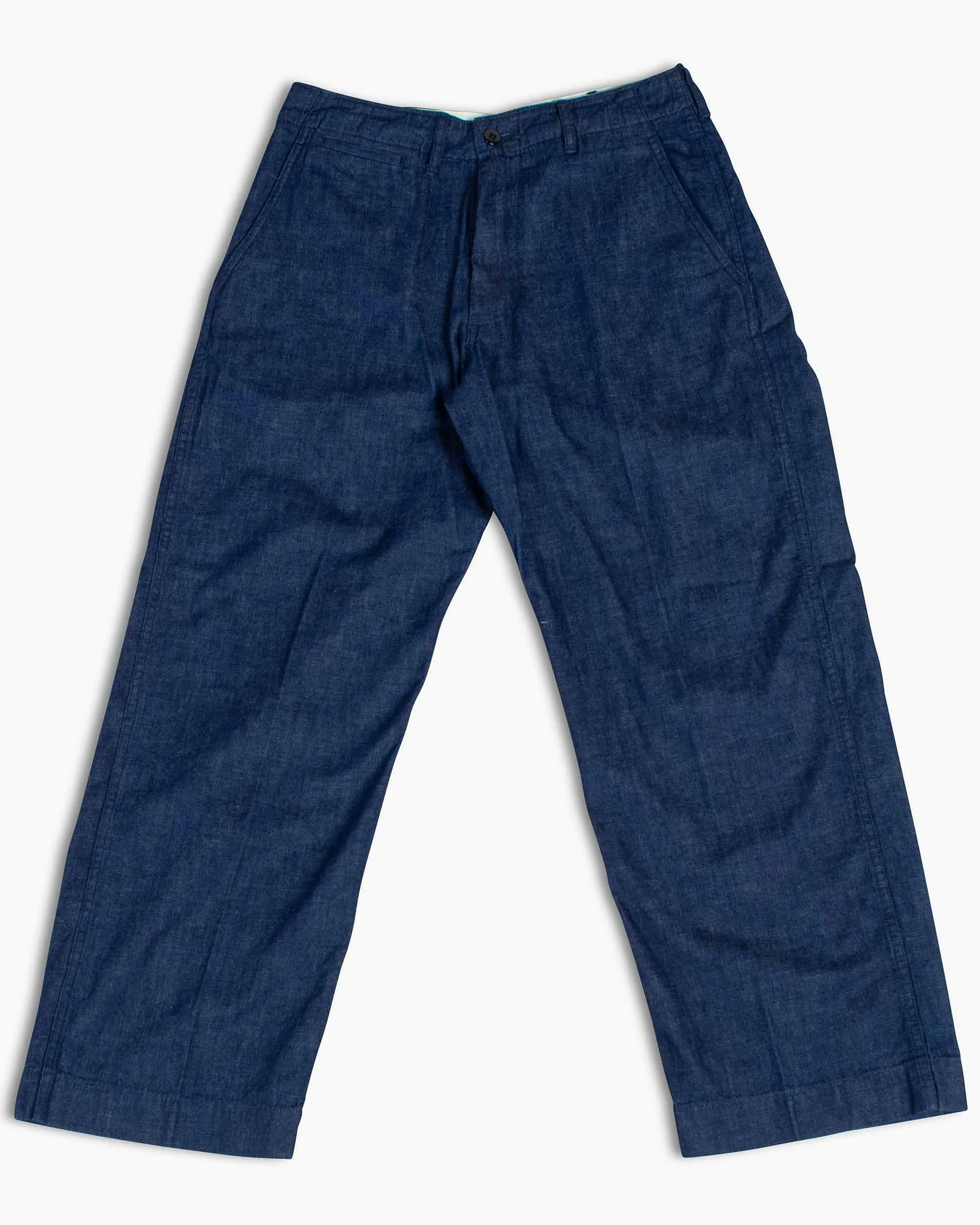 Boucl Beams Plus Mil Trousers Denim Indigo