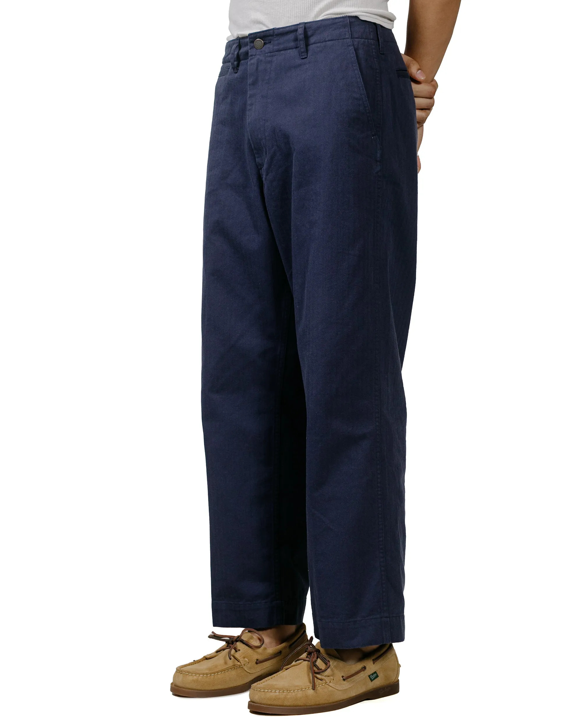 Ski Gear Beams Plus Mil Trousers Herringbone Navy