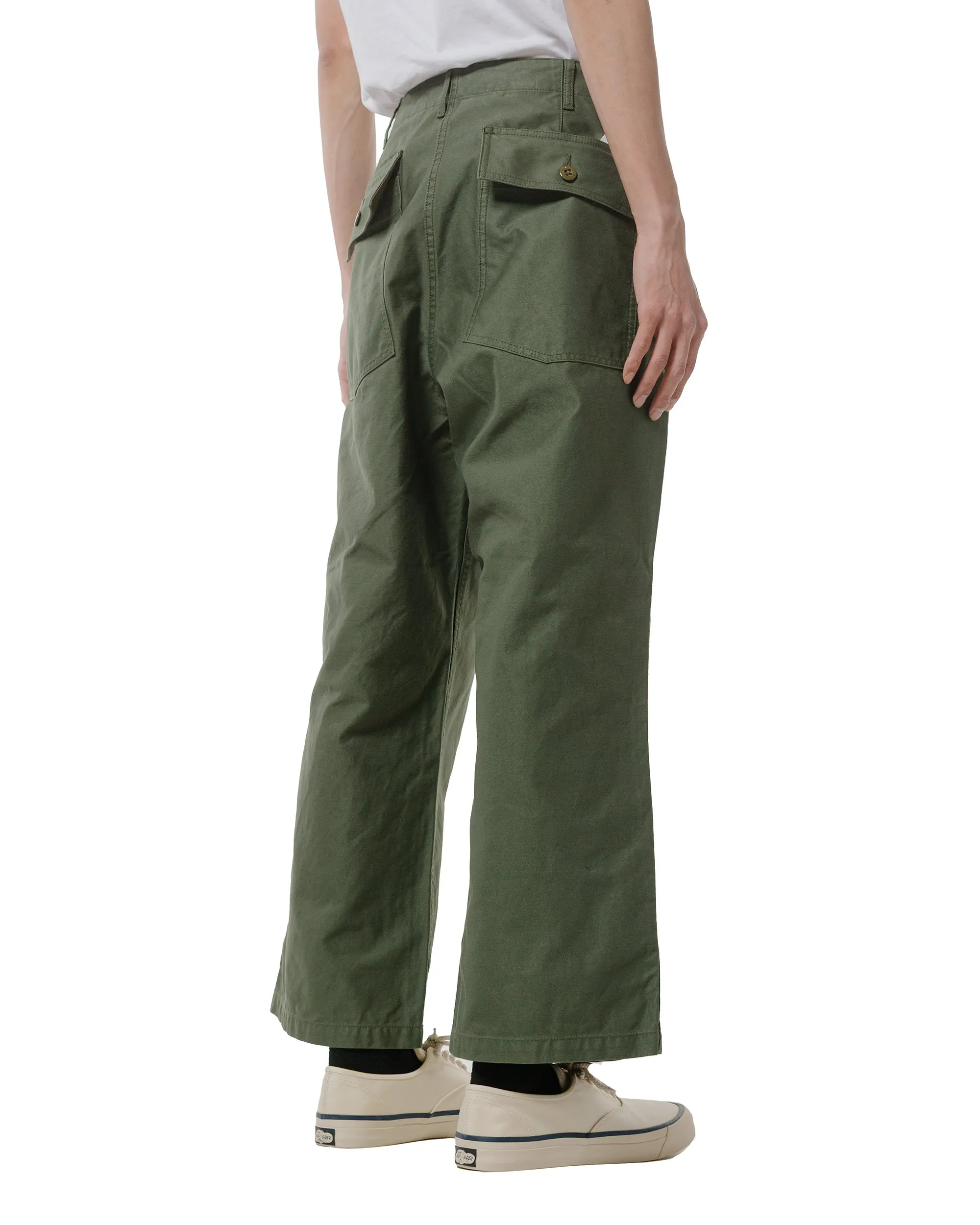Beams Plus Mil Utility Trousers Olive Narrow Shoulder Narrow Cuff