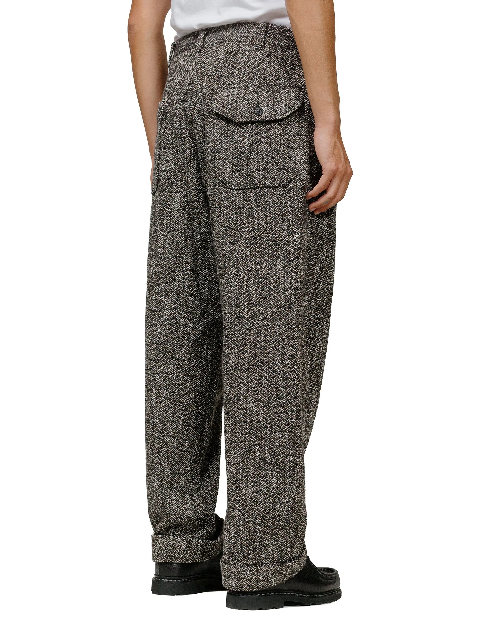 Engineered Garments Carlyle Pant Brown/Black Wool Homespun Comfortable Intensity Moderation Iron Shape