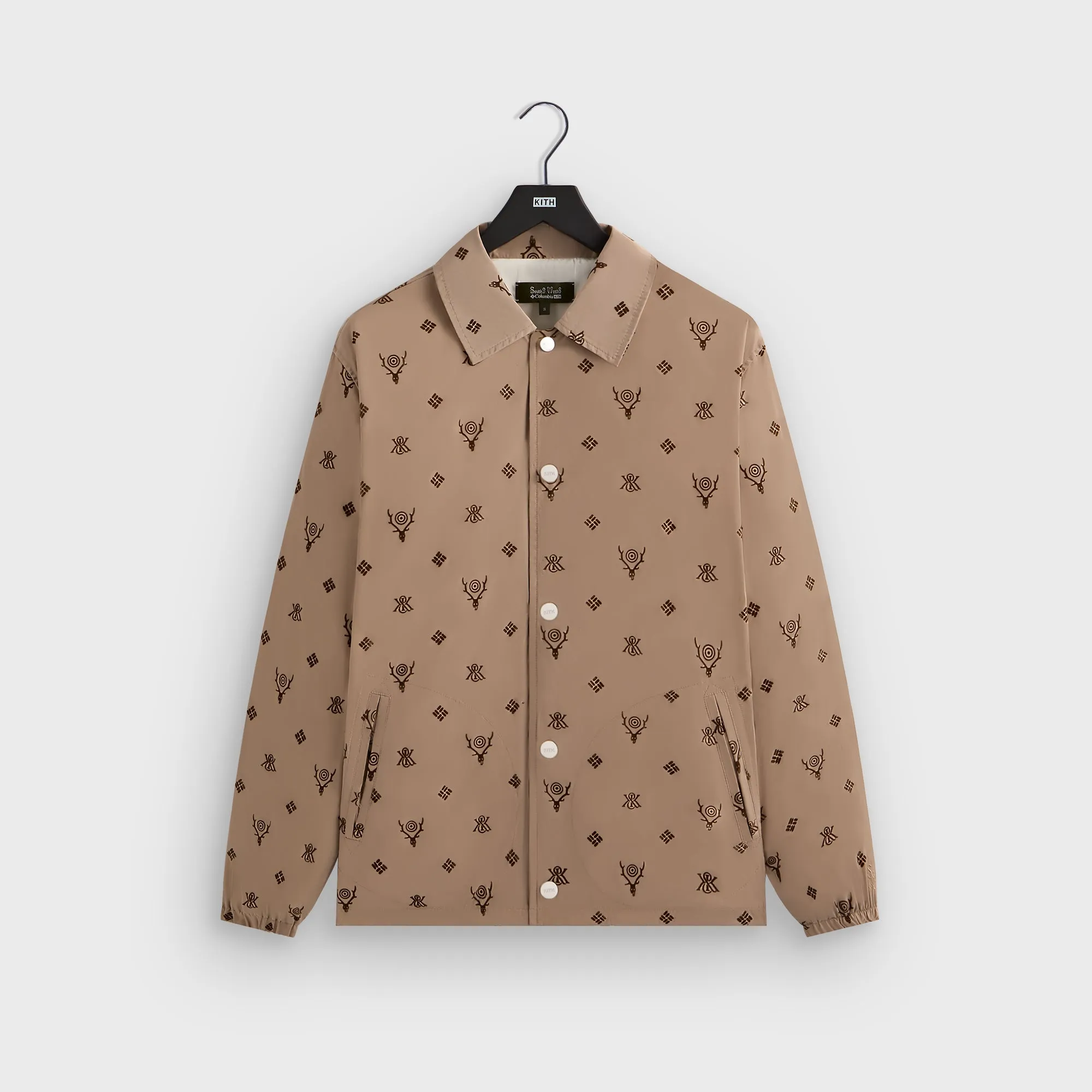 Kith & South2 West8 For Columbia Flocked Monogram Coaches Jacket - Hue Comfort - Sportswear
