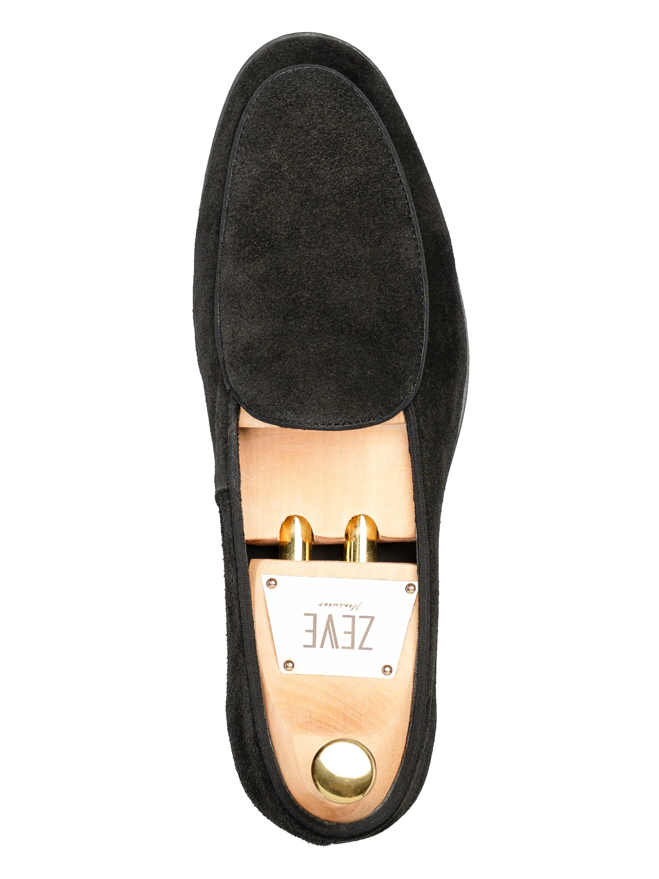 Independence Day Sale Dress from the Feet Up Belgian Loafer - Black Suede Leather