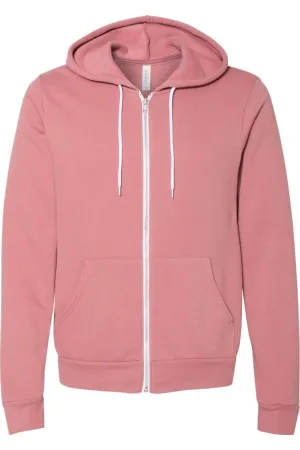 BELLA   CANVAS Veste à capuche en polaire éponge à fermeture éclair complète
