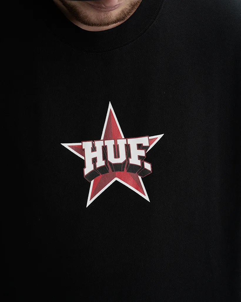 Huf All Star Crewneck - Black Supportive Chest Comfortable Crossbody