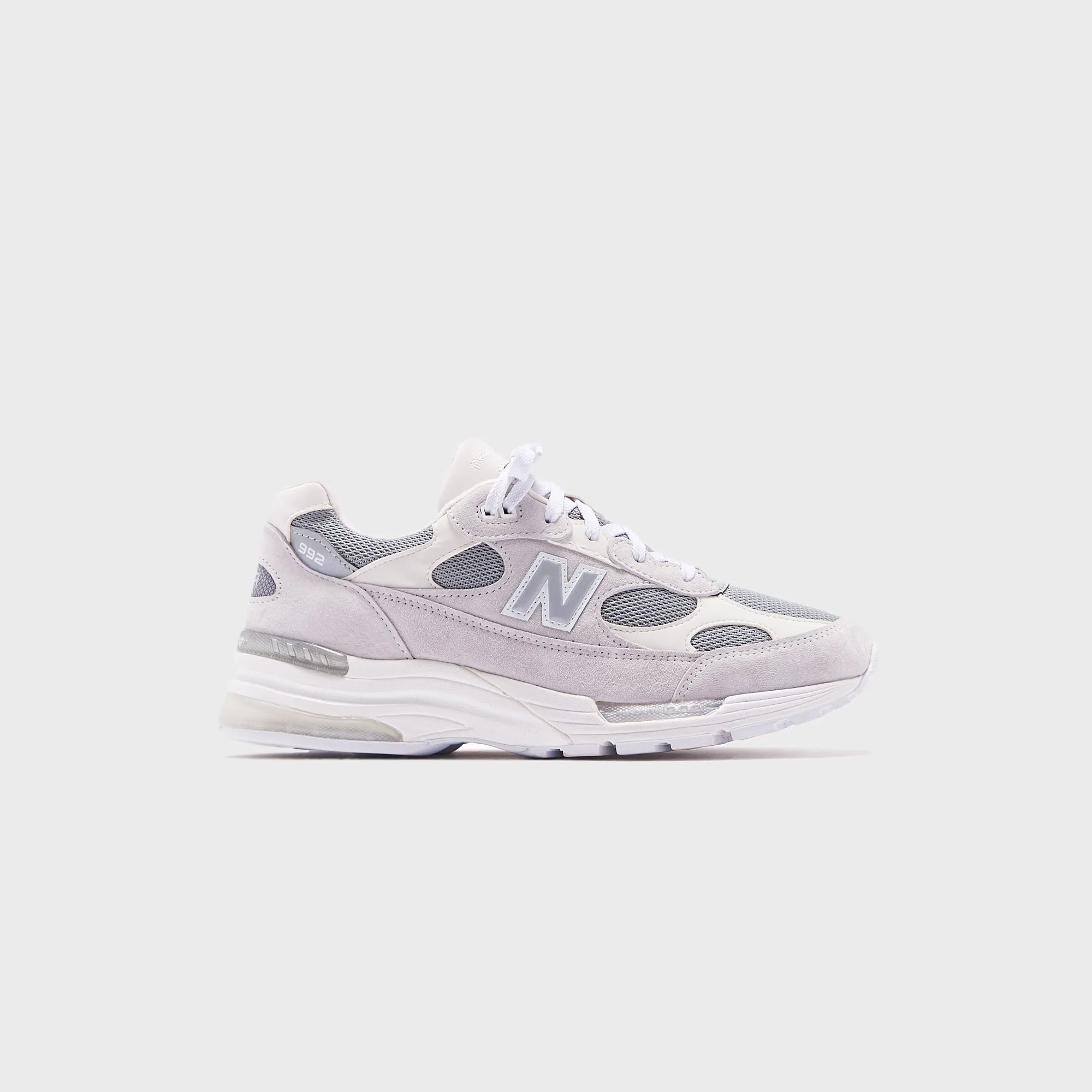 New Balance 992 Made In Usa - White / Silver Metalic Hit Your Next Level