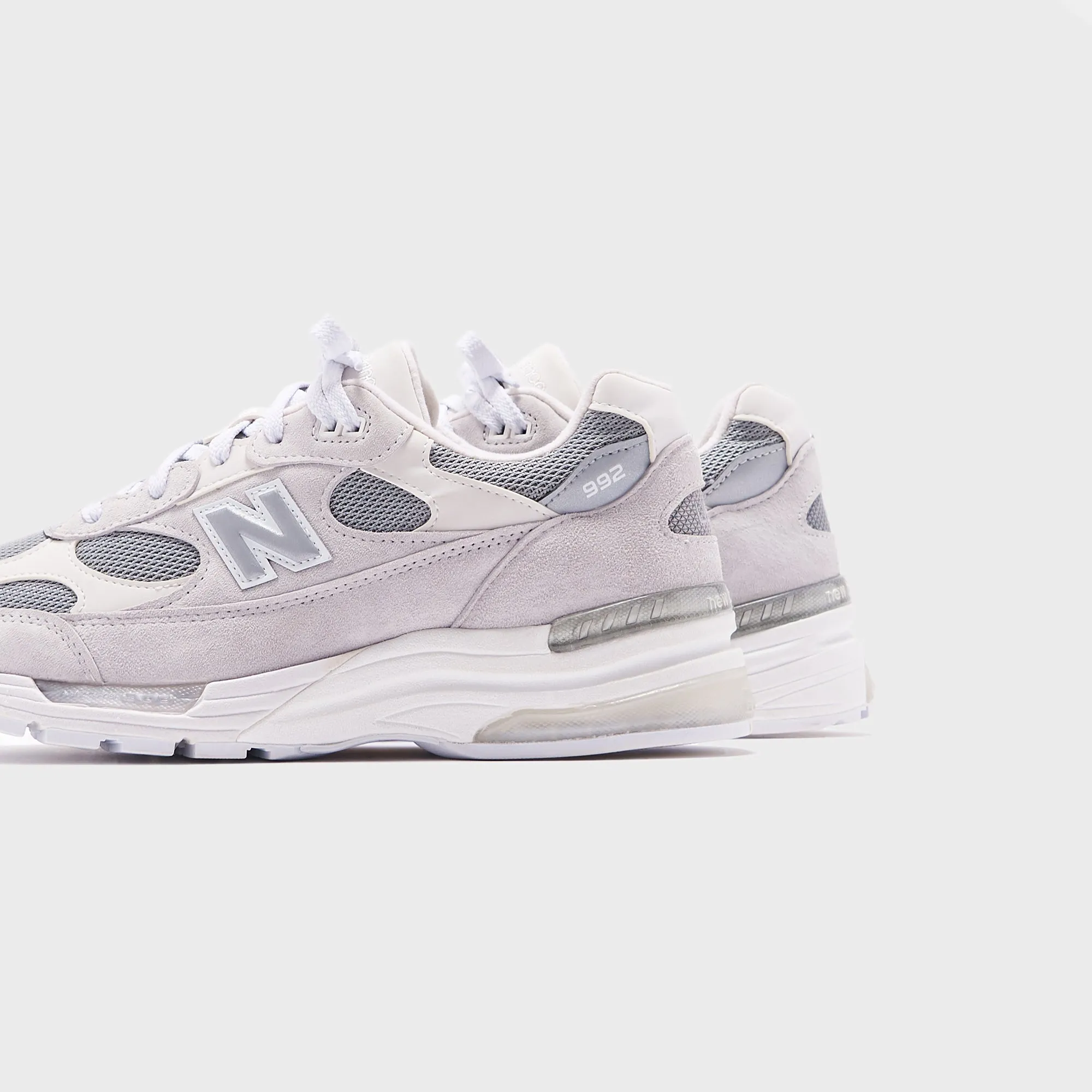 Own the Streets Autumn Sale New Balance 992 Made In Usa - White / Silver Metalic