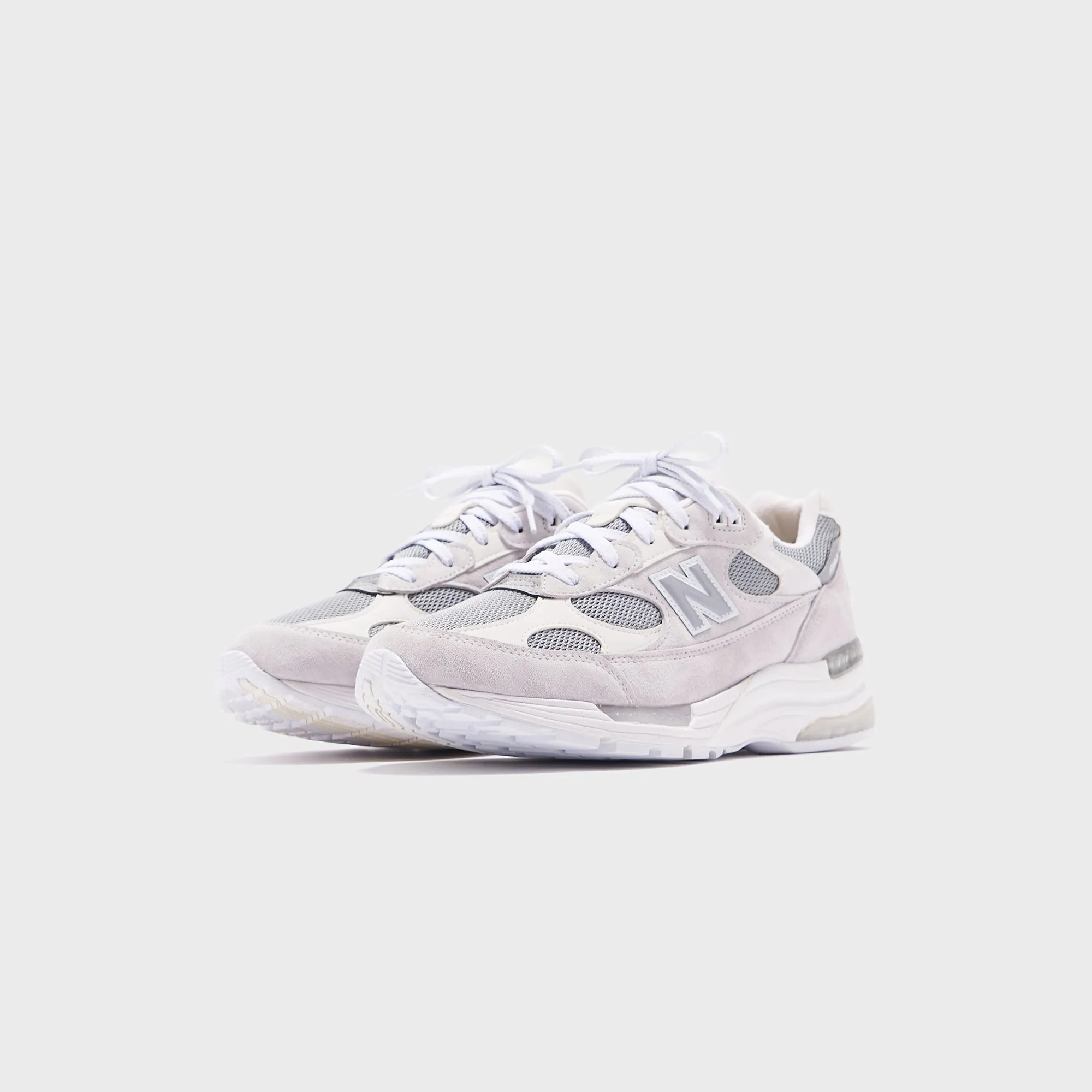 Father's Day Sale Push Beyond Limits New Balance 992 Made In Usa - White / Silver Metalic