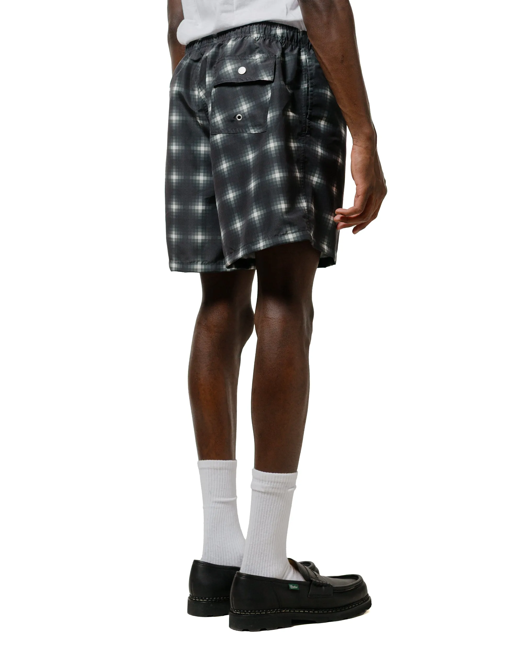 Bather Onyx Digi Plaid Swim Trunk Sealed Lazy Day