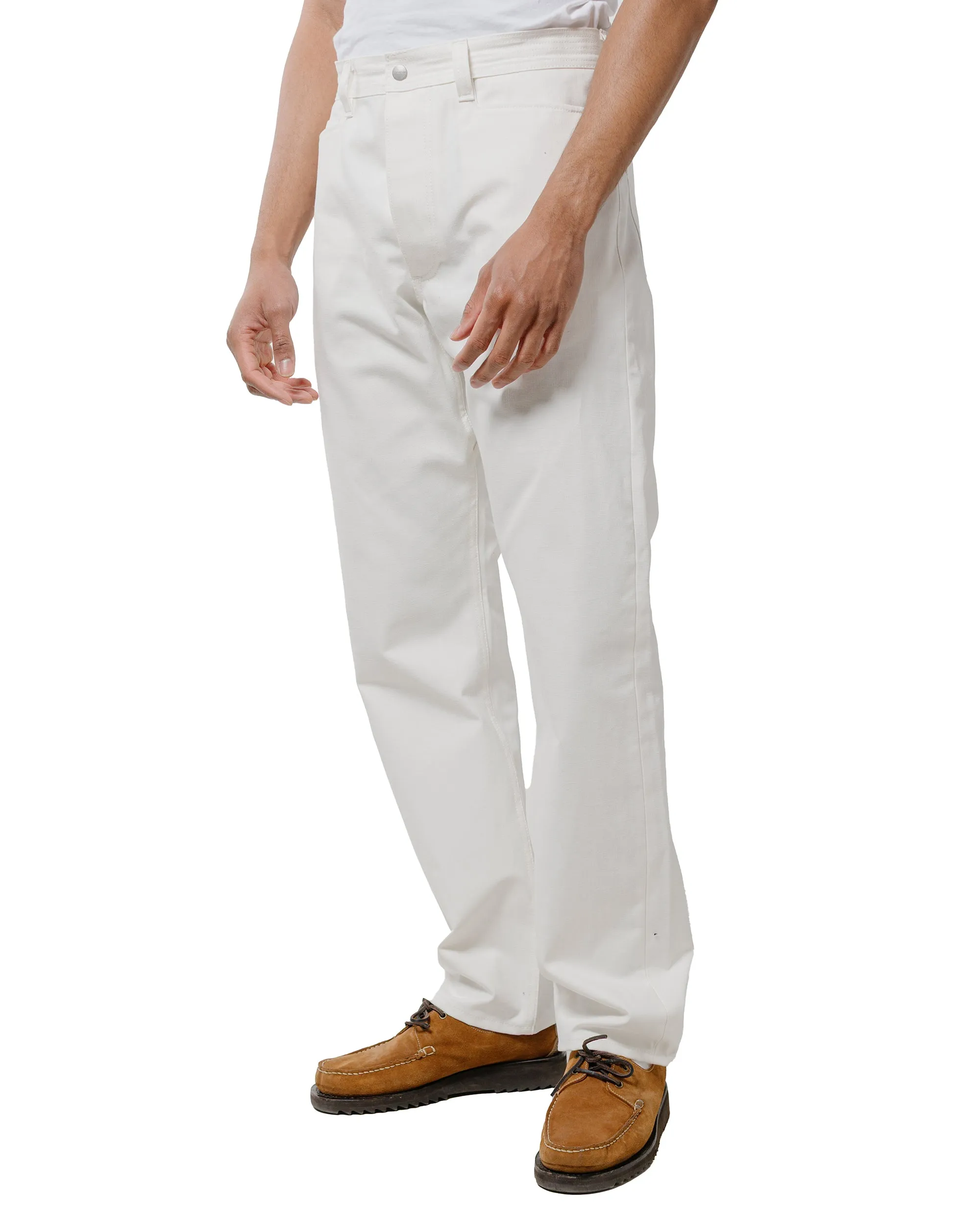 Braided Belt Sassafras Weeds Digger Pants Selvedge Duck Off White